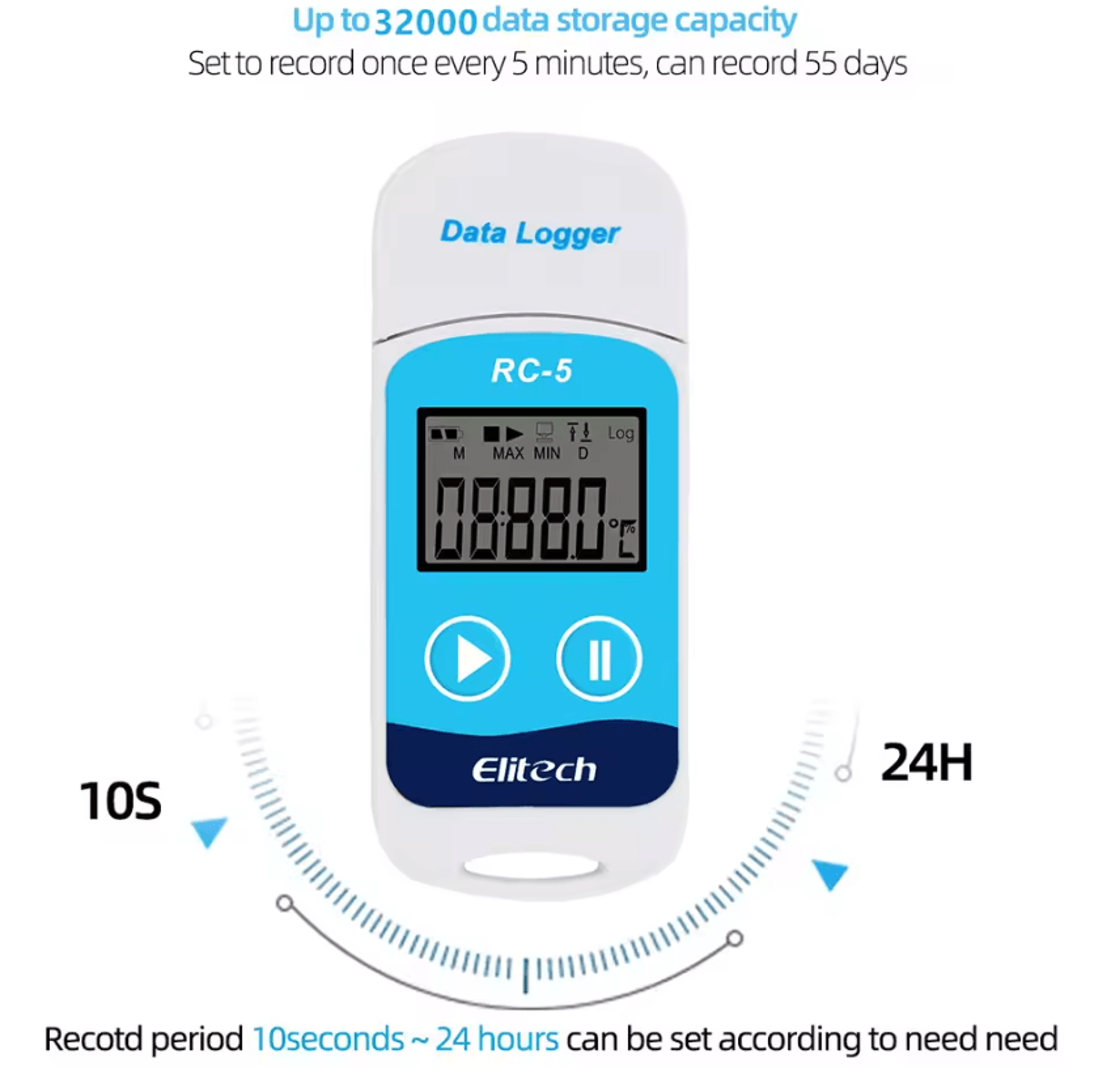 RC5 High Precision USB Temperature Data Logger 1