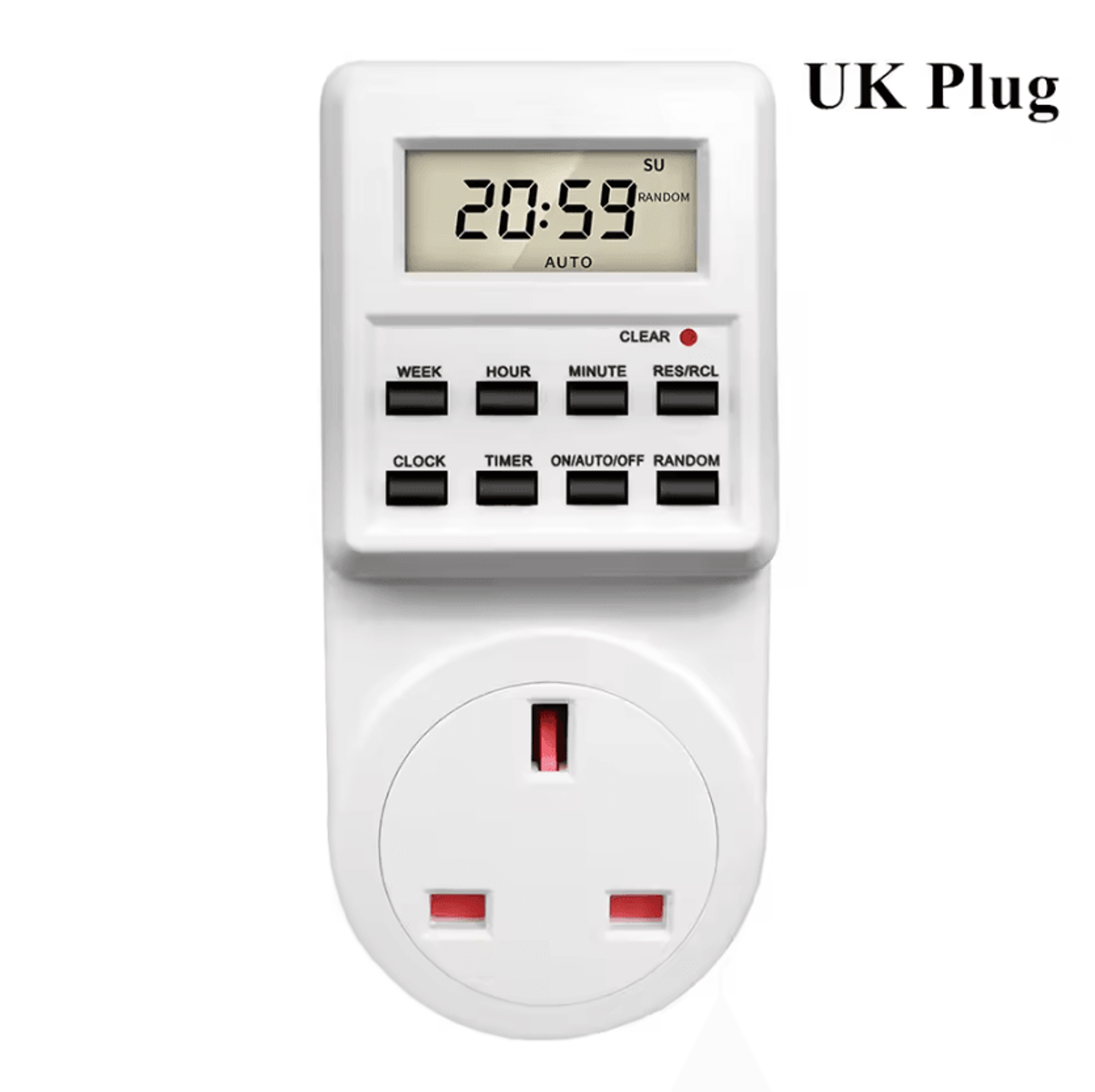 TM03 24 Hour Programmable Digital Timer Socket 12