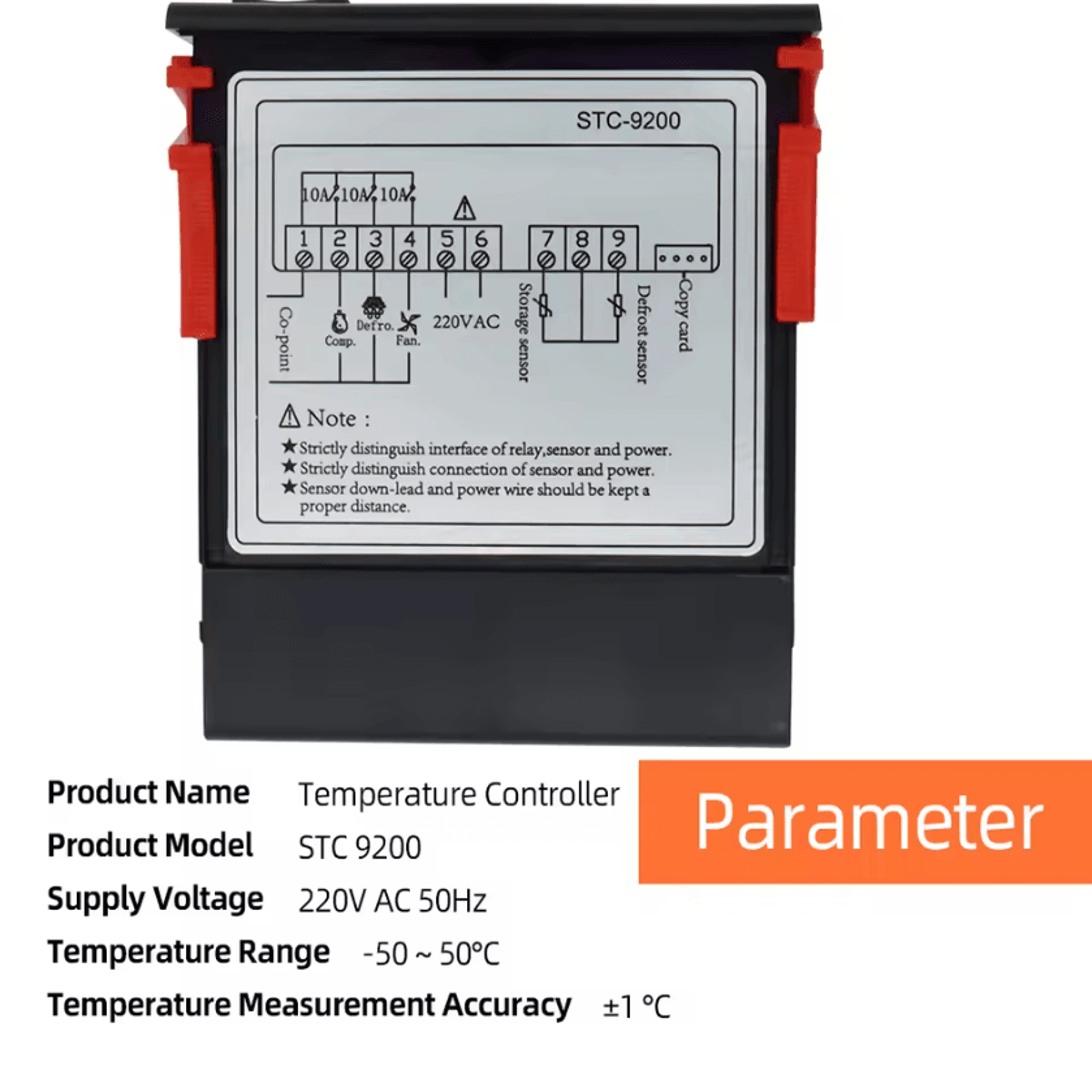 STC9200 Digital Refrigeration Temperature Controller With Defrost And Fan Control 4