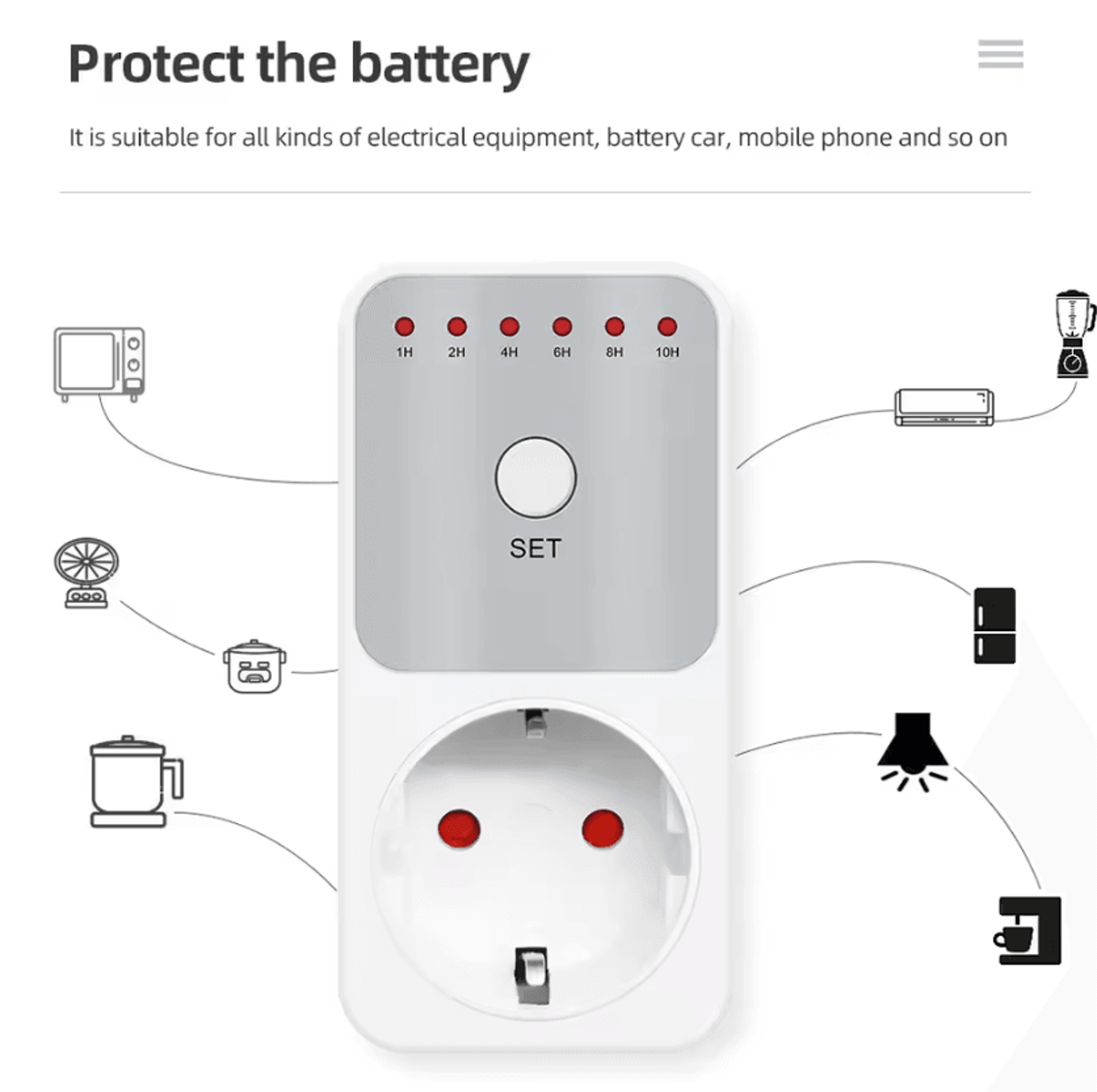 TM04 16A Plug In Countdown Timer Socket 1