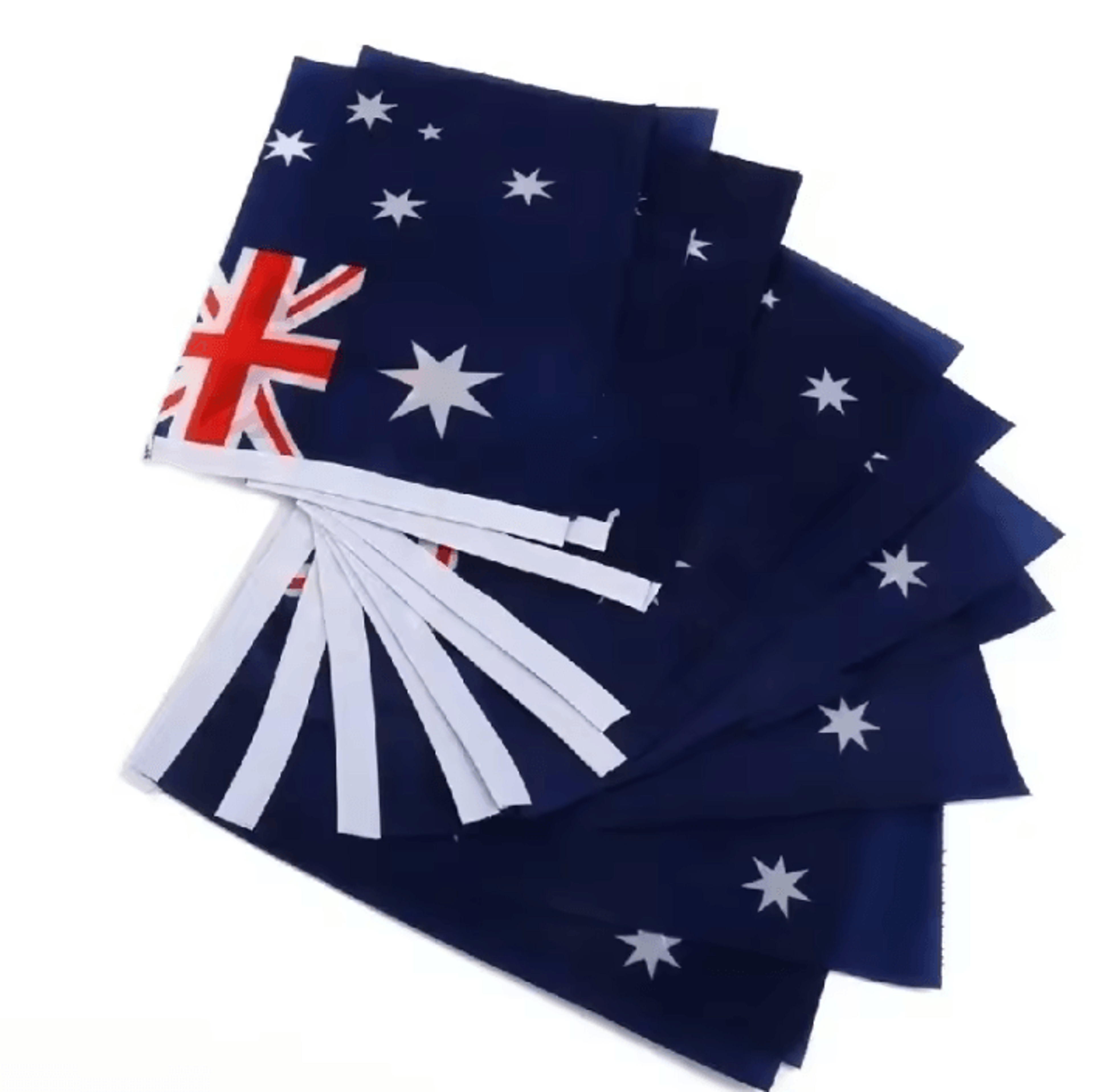 5 Or 10 Piece Handheld Australian Flags With Plastic Poles 2
