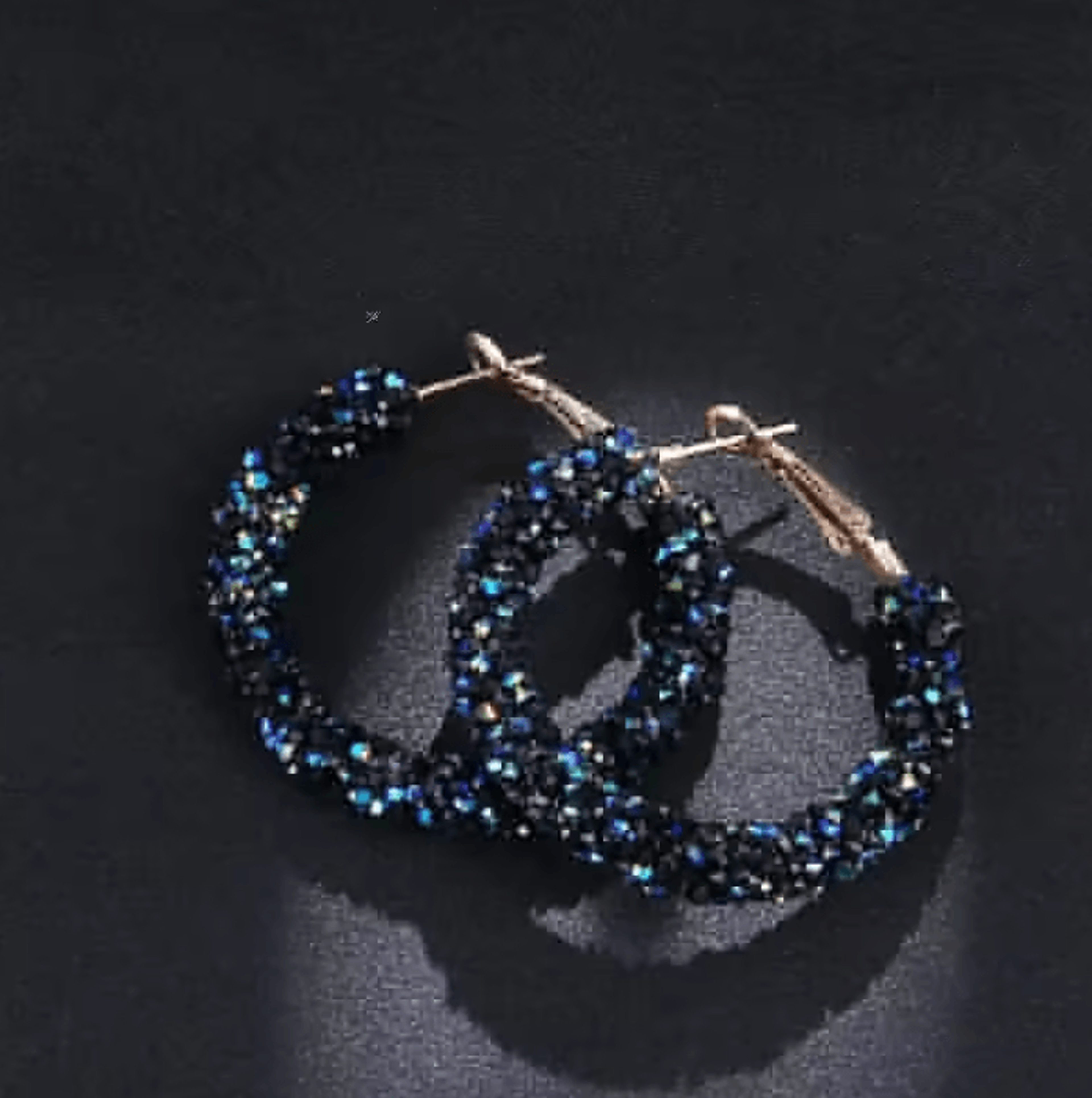 Crystal Rhinestone Hoop Earrings For Women 4