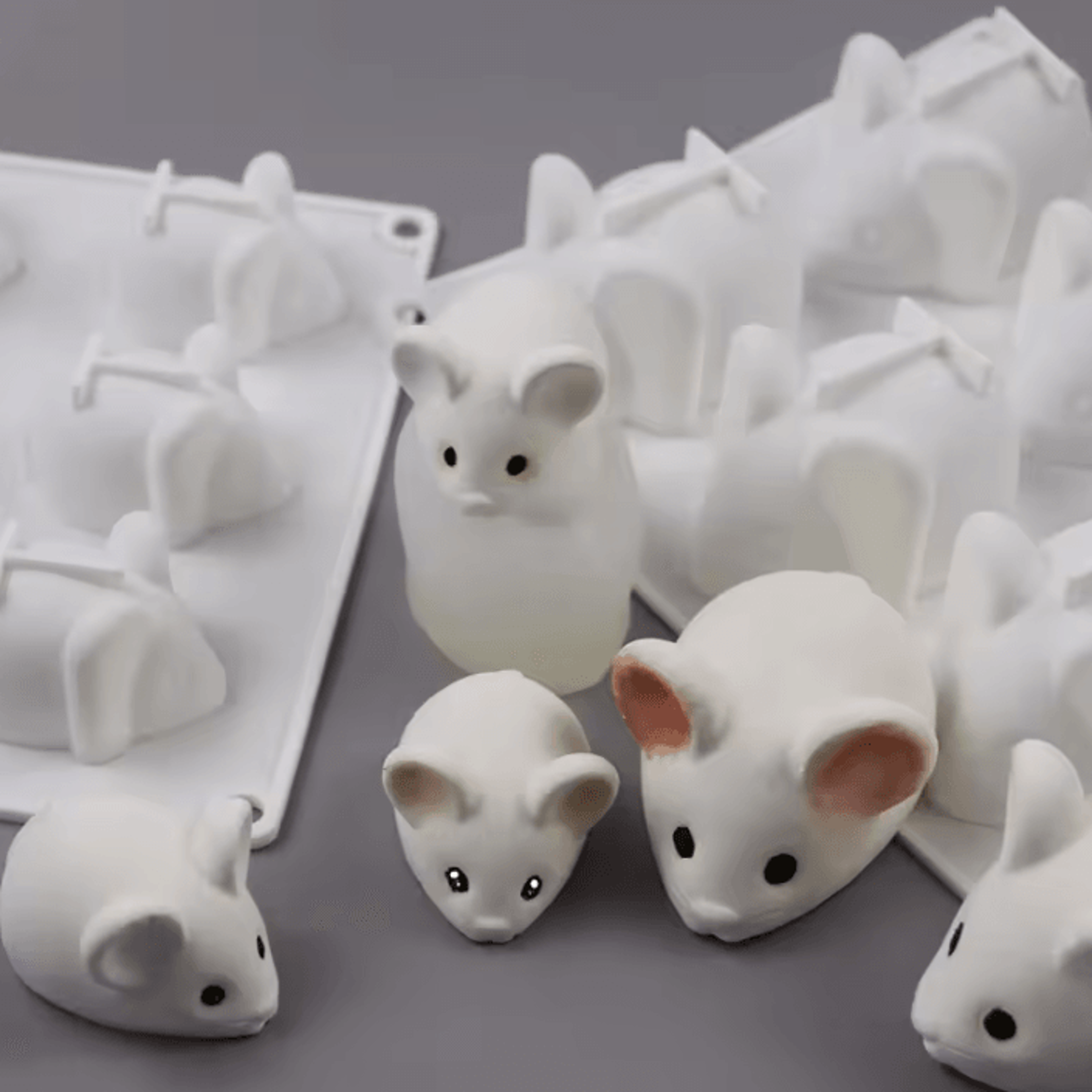 6 Cavity Mouse Silicone Mousse And Chocolate Mold 1
