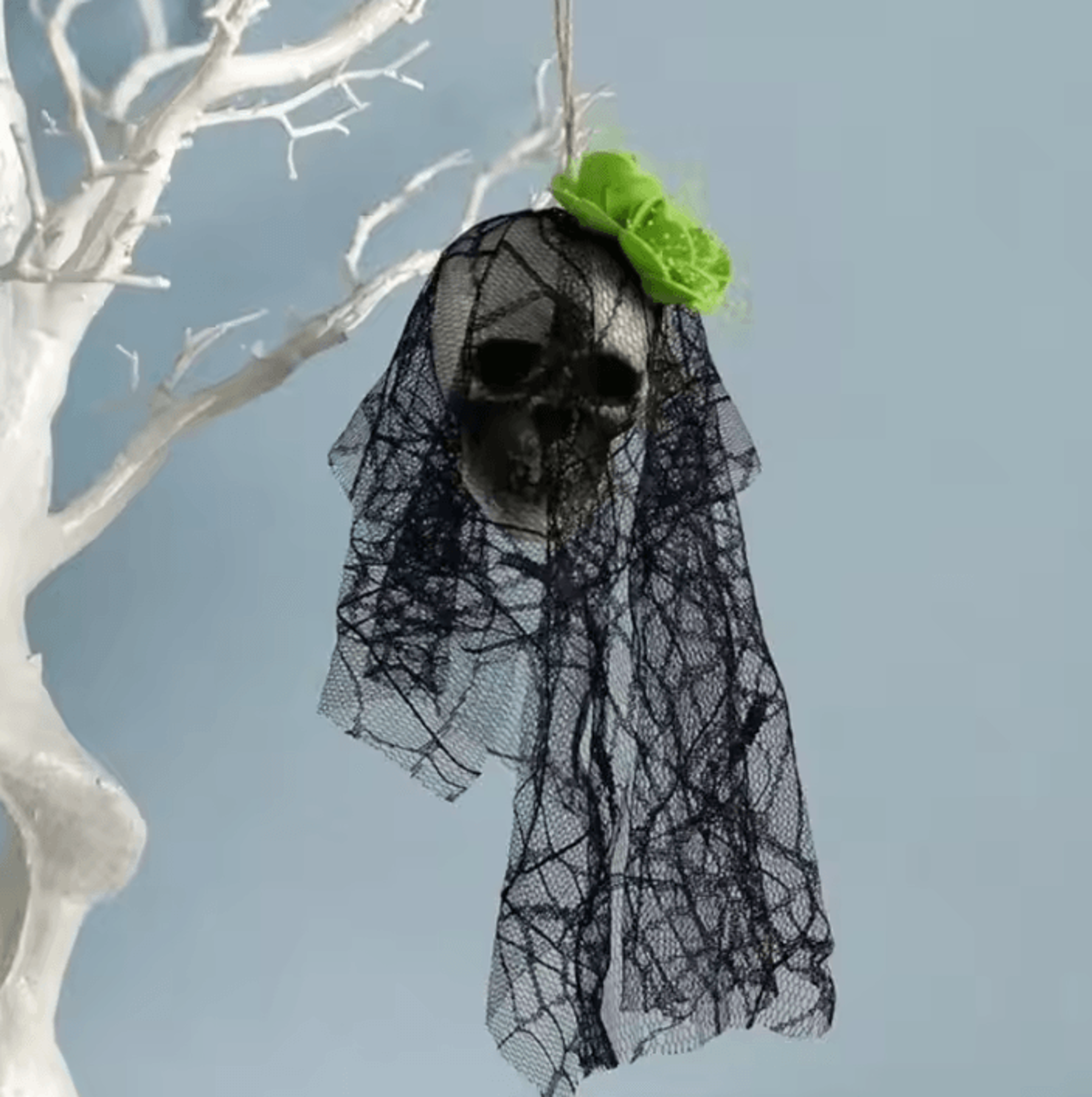 Hanging Skull Bride Halloween Decoration 8