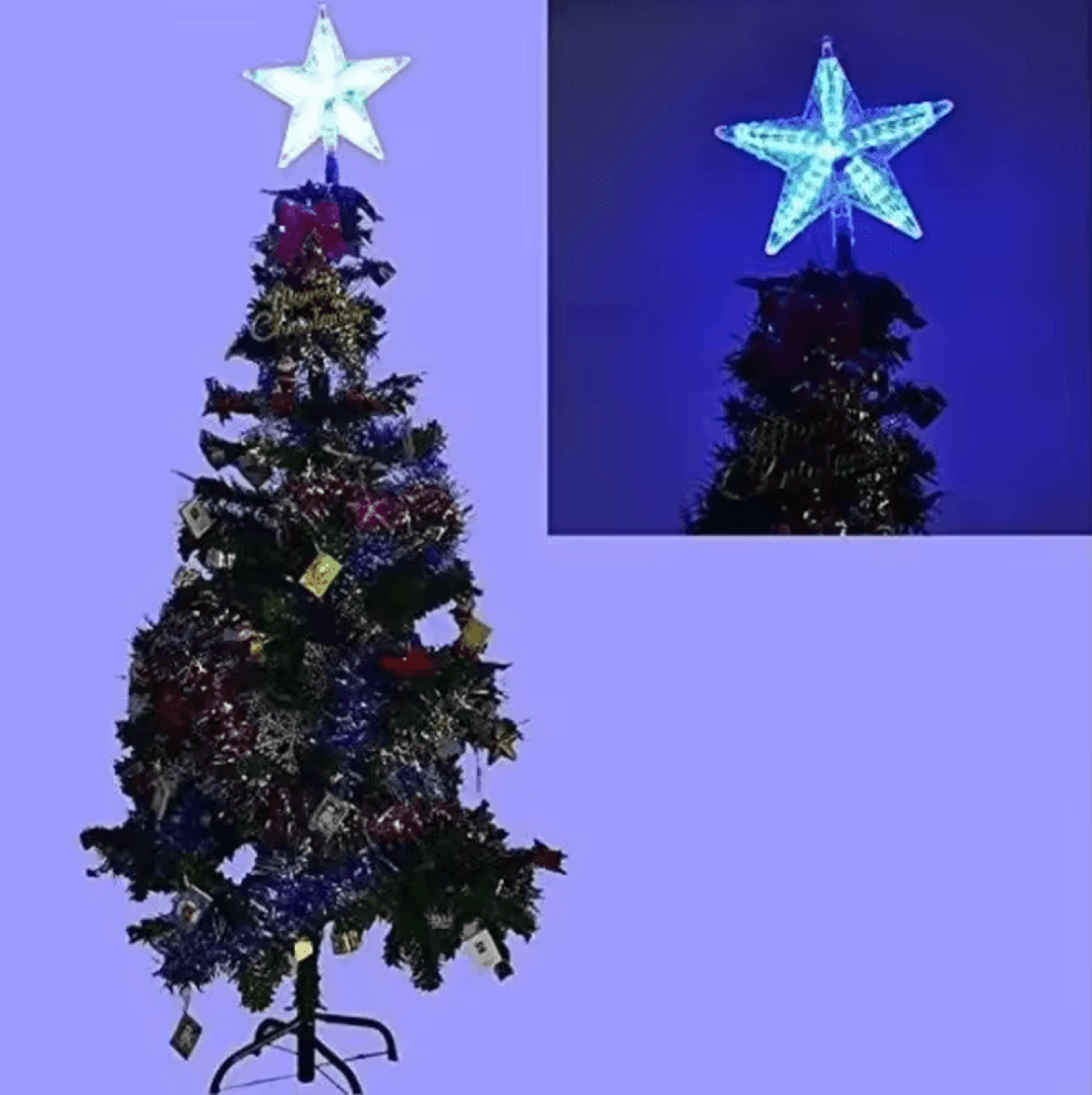 LED Acrylic Christmas Tree Top Star Light 3