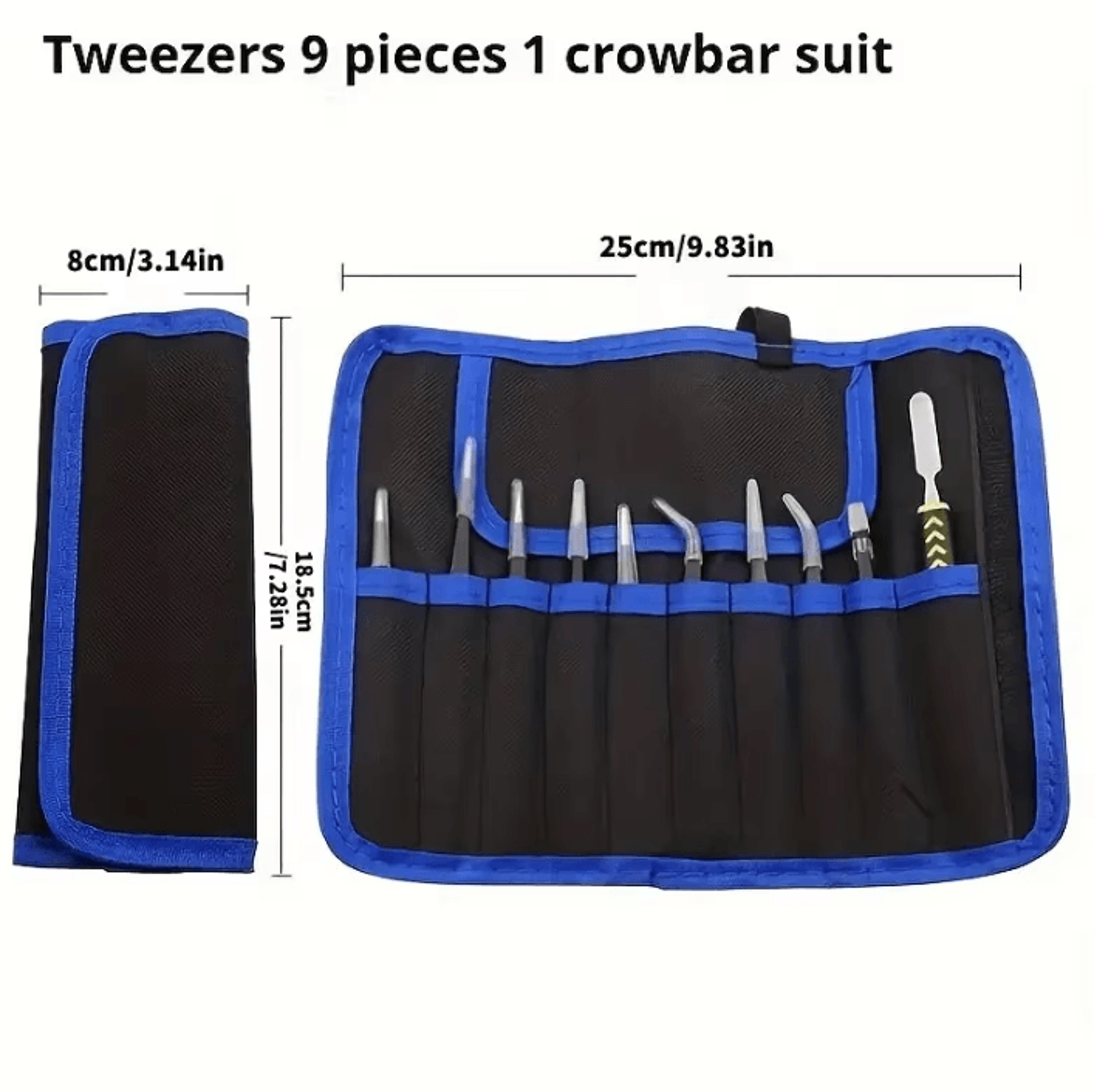 10 Piece ESD Precision Anti Static Tweezers Set For Electronics Repair 1