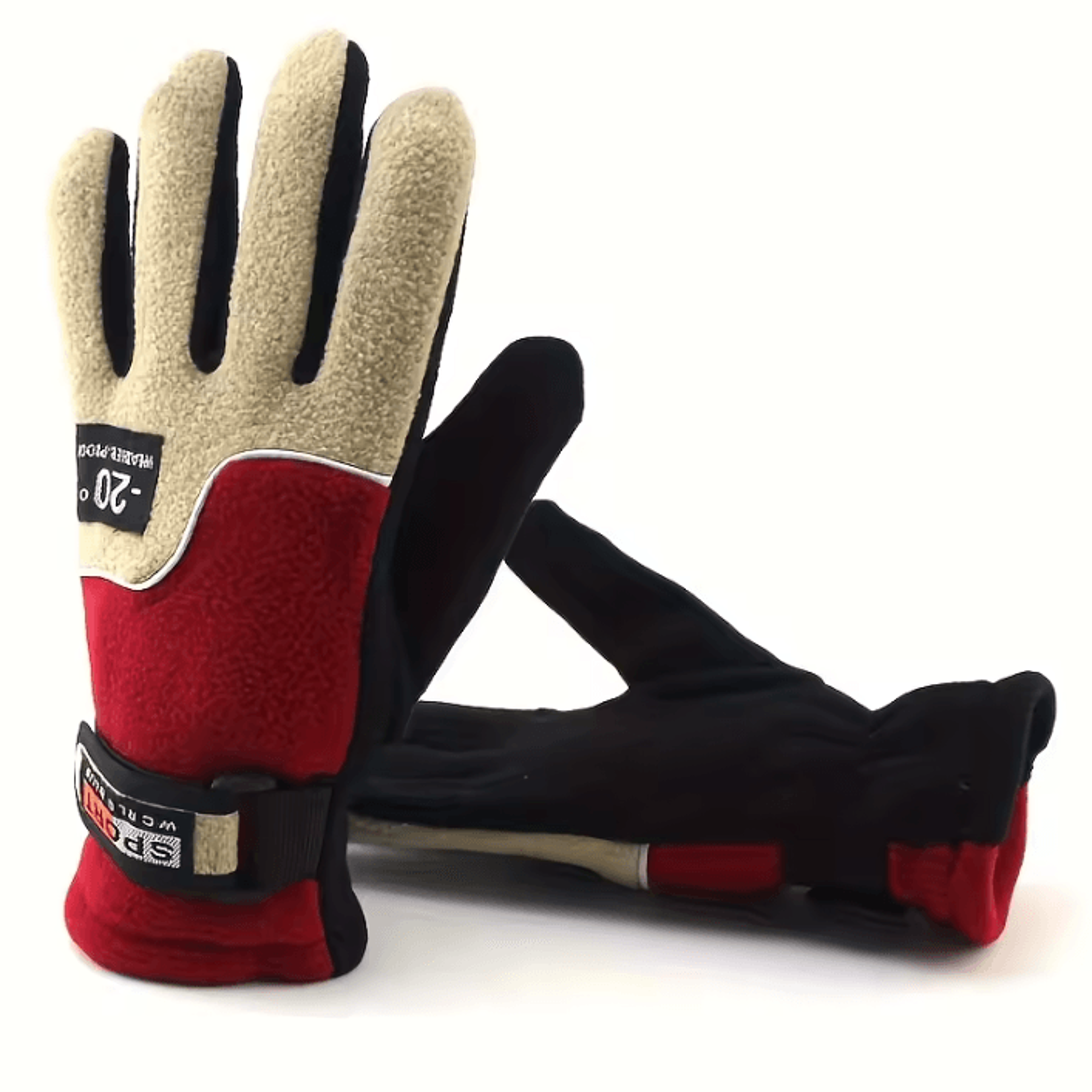Unisex Fleece Full Finger Winter Gloves For Skiing And Cycling 4