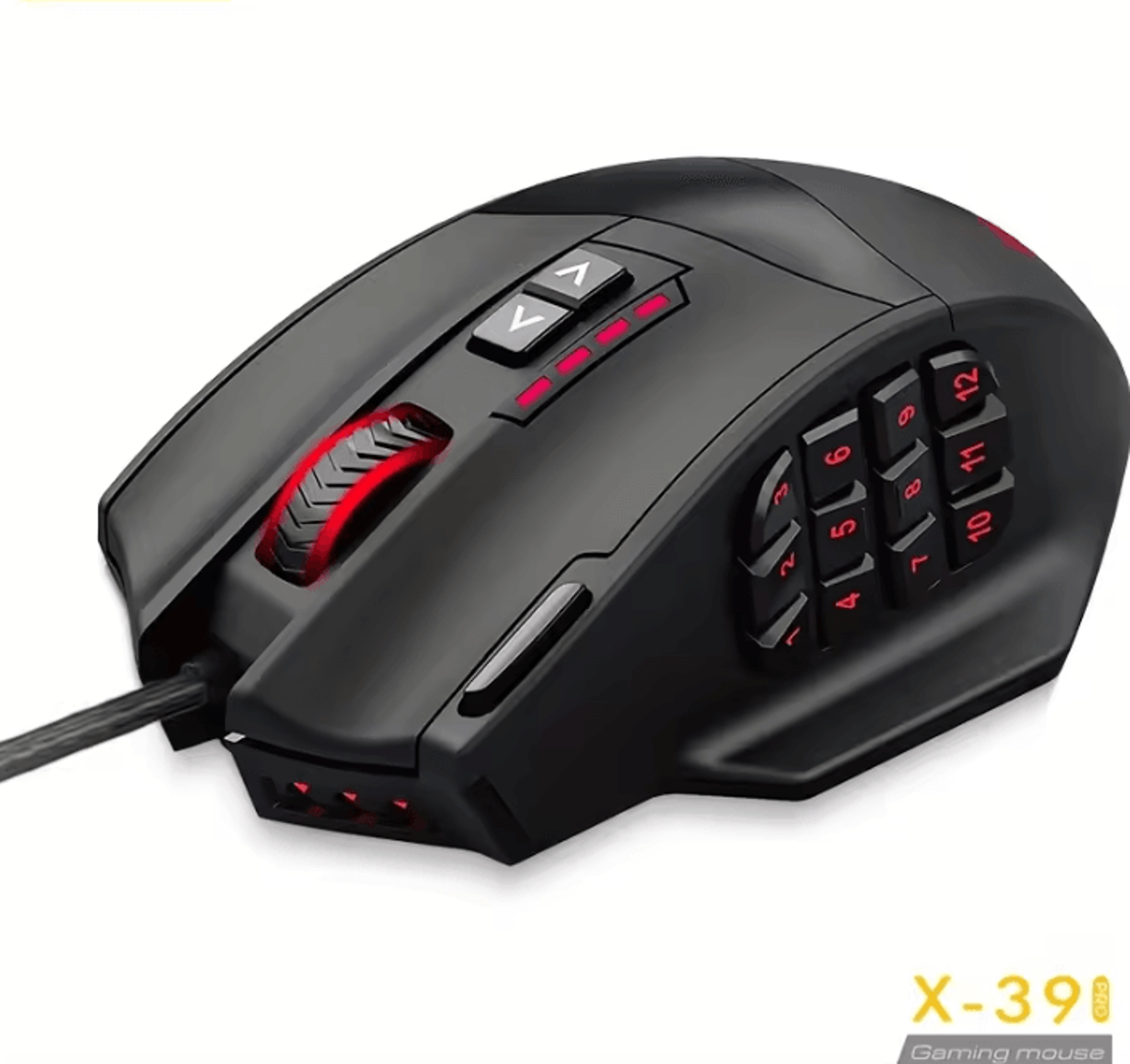 X39 PRO RGB Wired Gaming Mouse With 19 Programmable Buttons 0