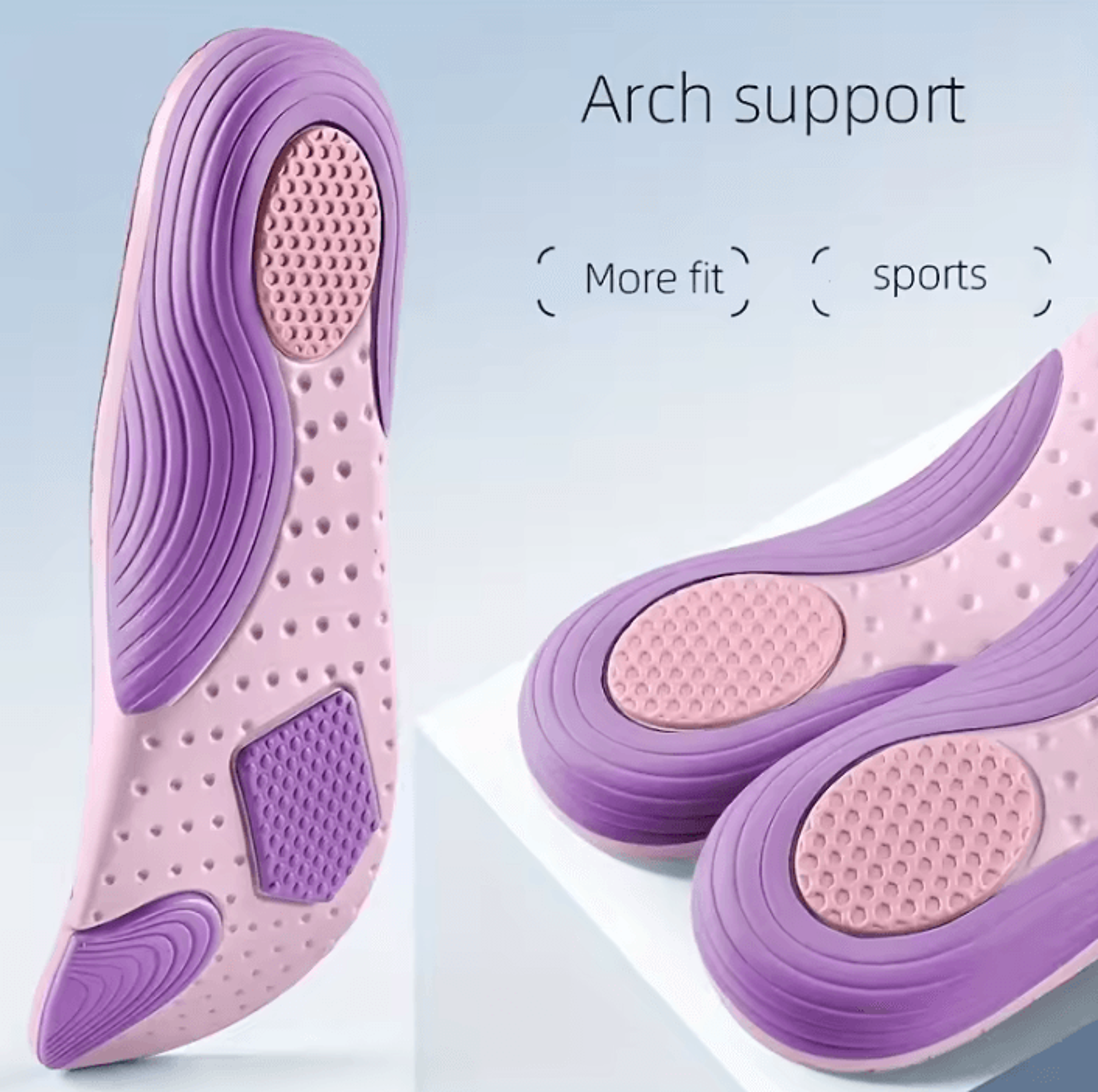 Lightweight EVA Arch Support Sports Insoles For Men And Women 0