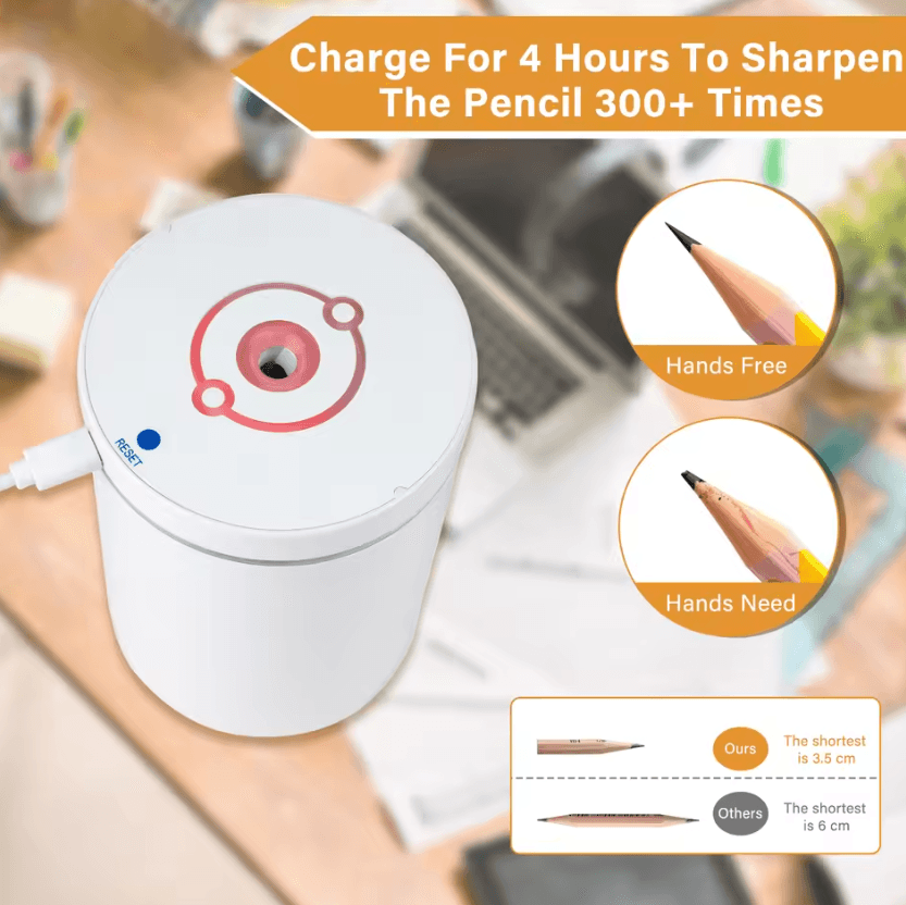 Fully Automatic Electric Pencil Sharpener For 68mm Pencils 2