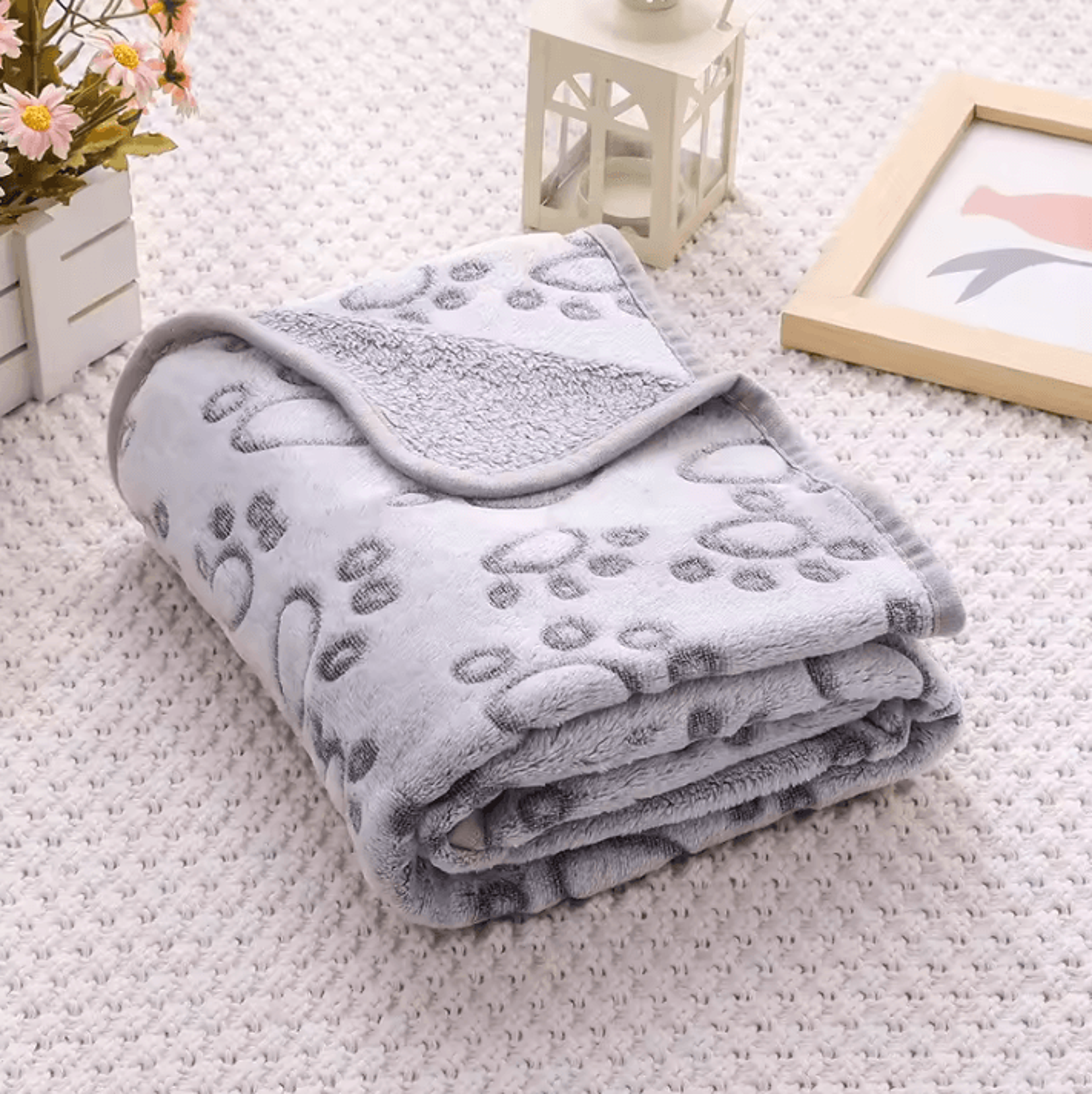 Soft Fluffy Cartoon Pet Blanket For Cats And Dogs 4