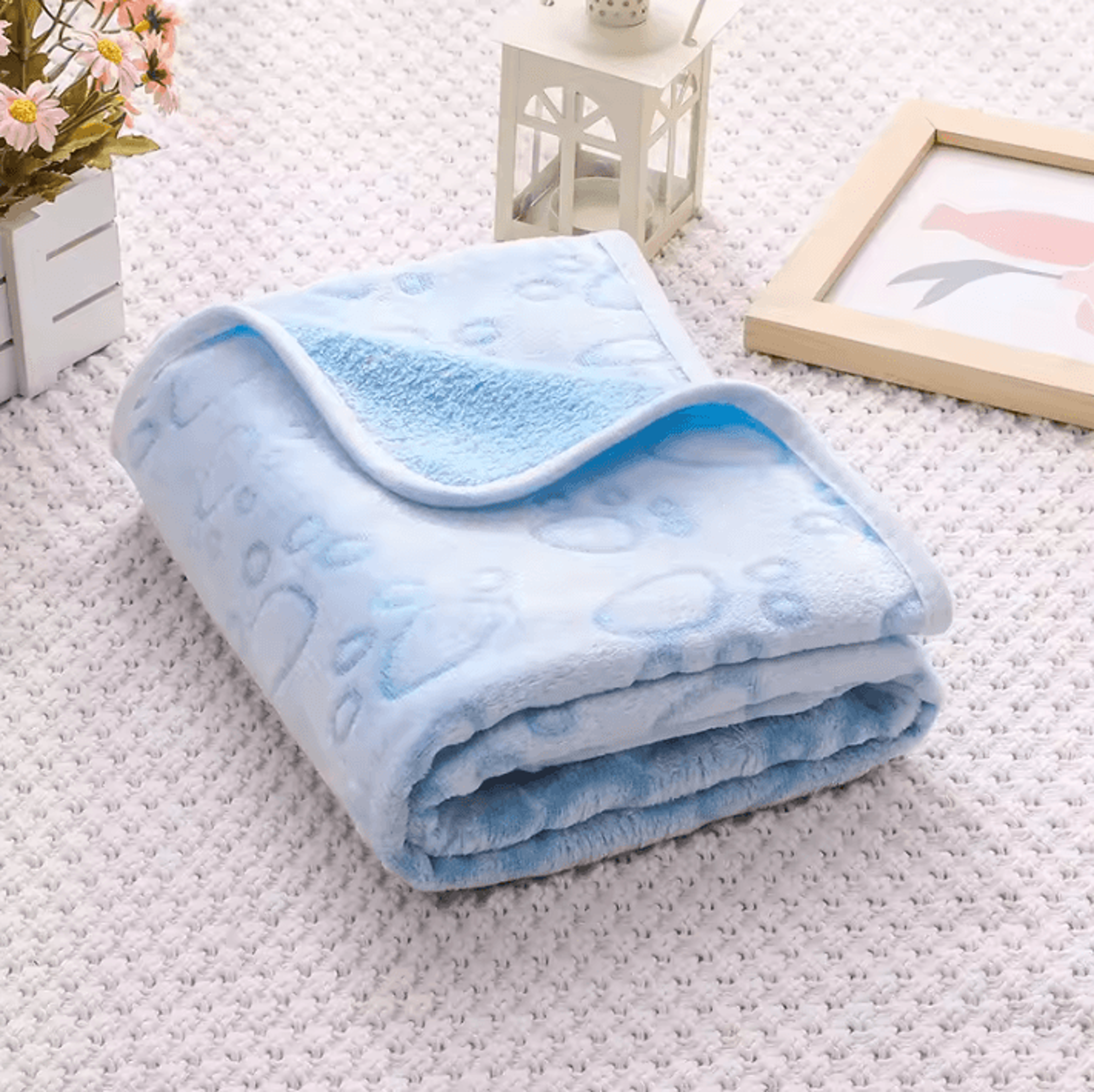Soft Fluffy Cartoon Pet Blanket For Cats And Dogs 5
