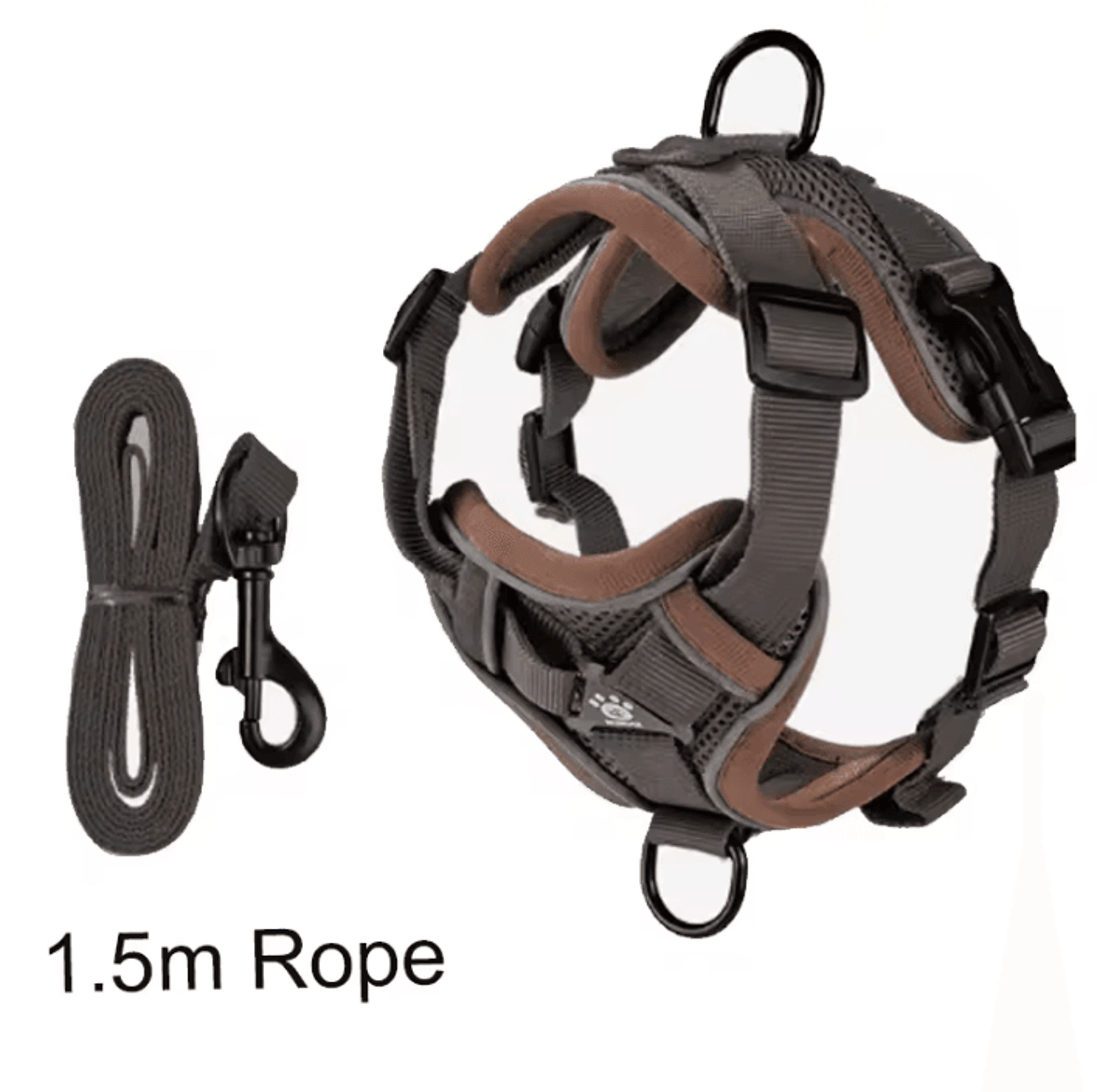 Reflective Adjustable Dog Harness And Leash Set For Small Medium Pets 6