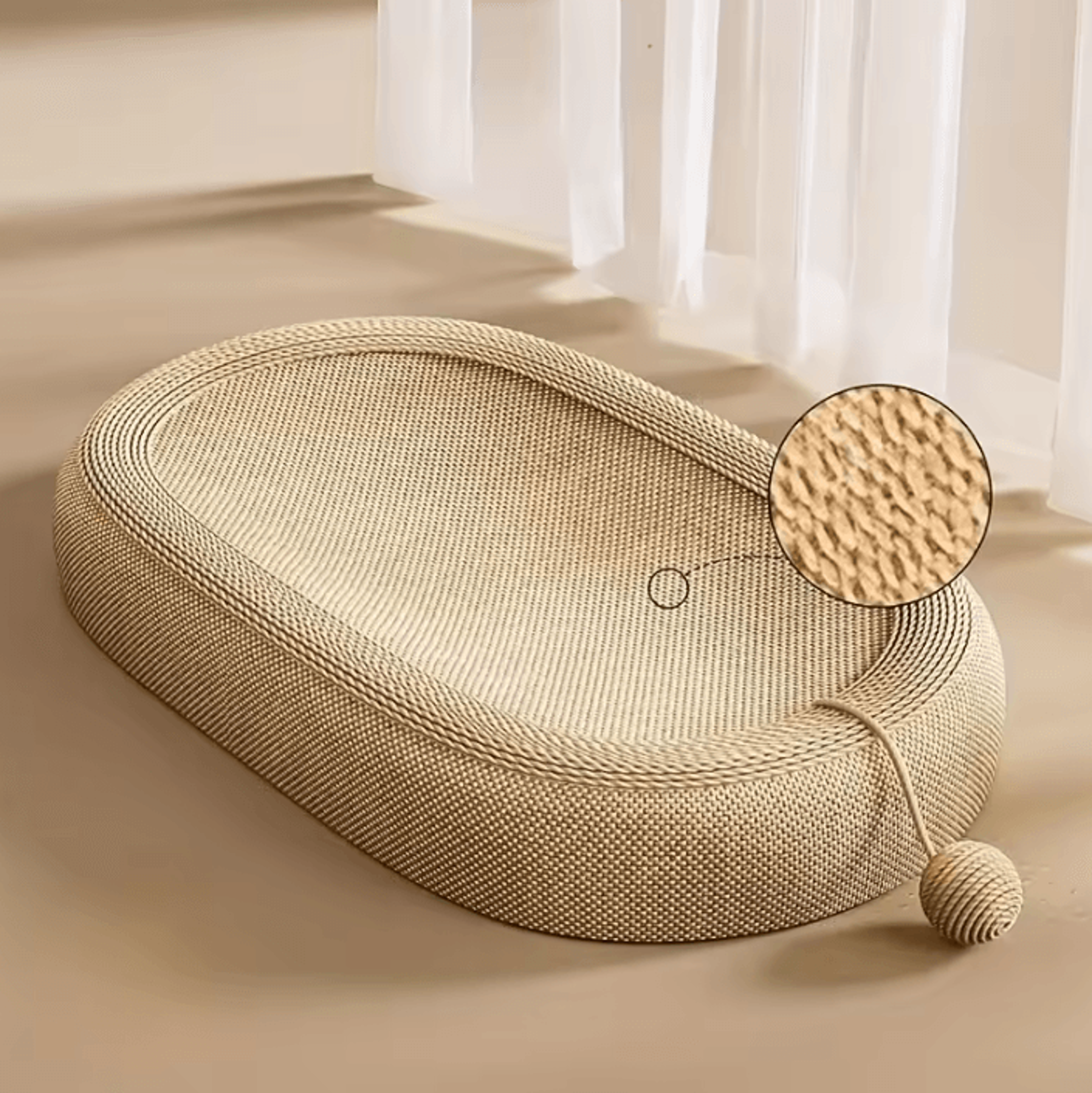 59x39cm Natural Sisal Cat Scratching Board And Resting Mat 2