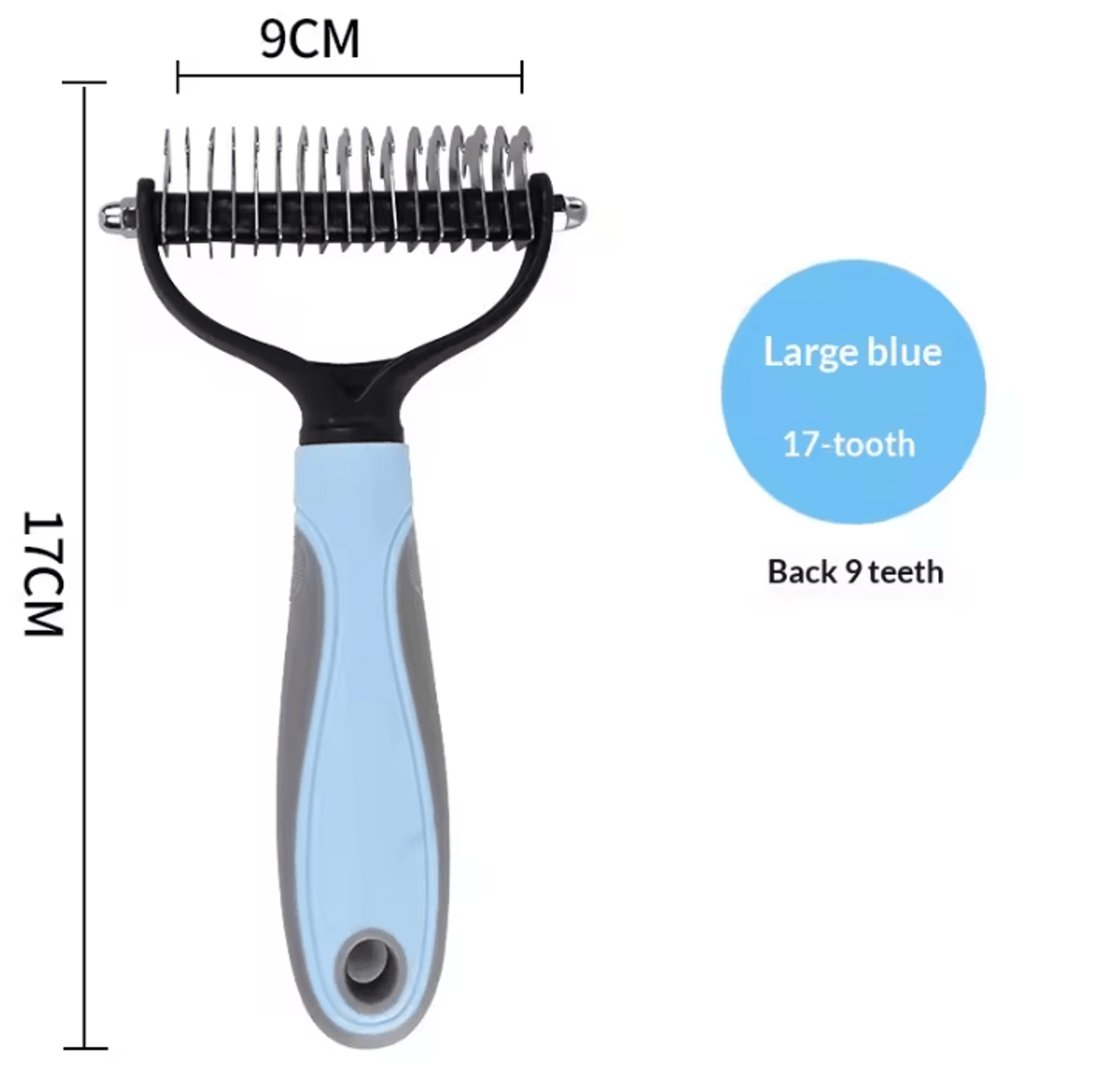Professional DoubleSided Pet Deshedding Brush And Dematting Comb 7