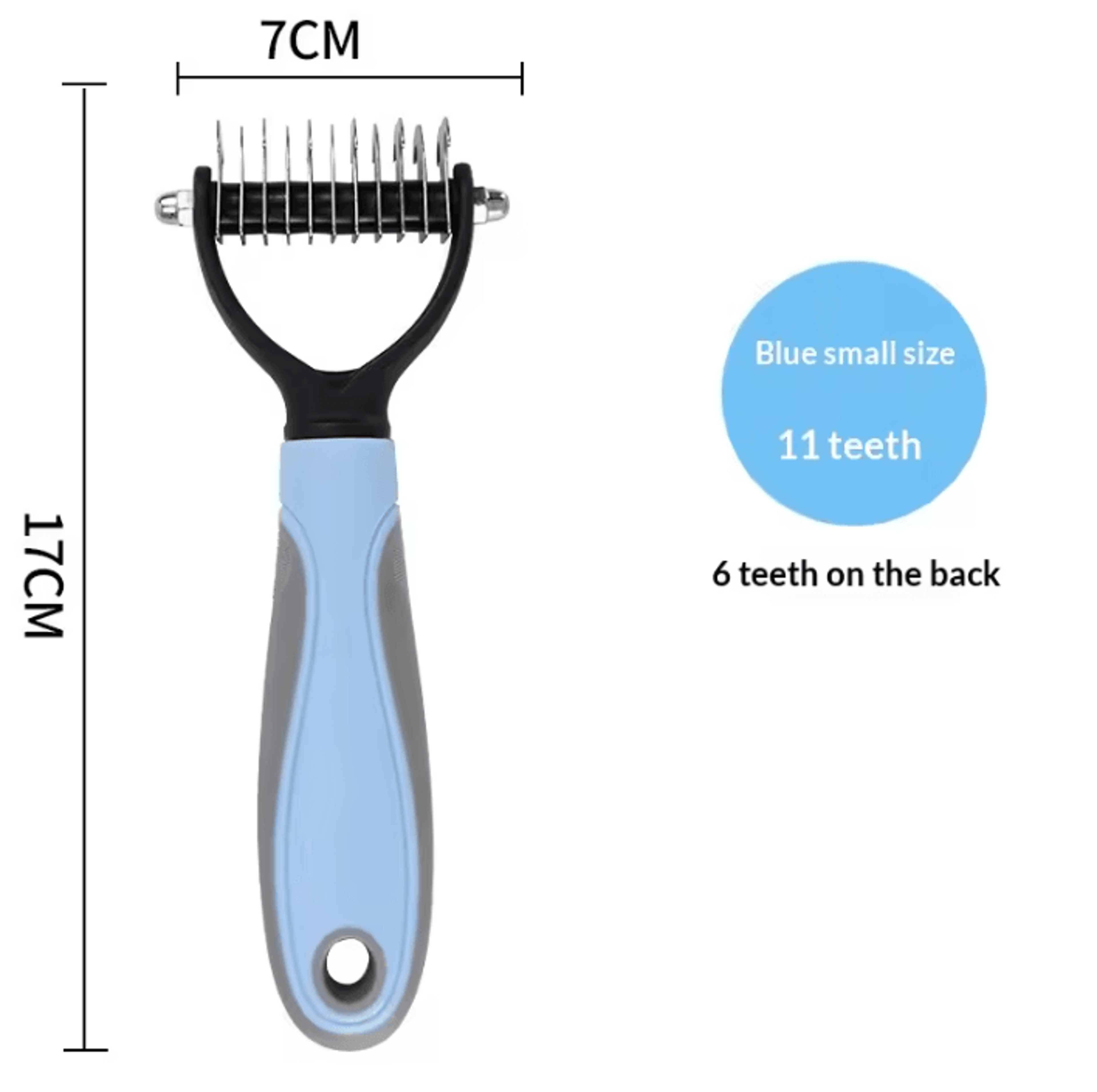 Professional DoubleSided Pet Deshedding Brush And Dematting Comb 8