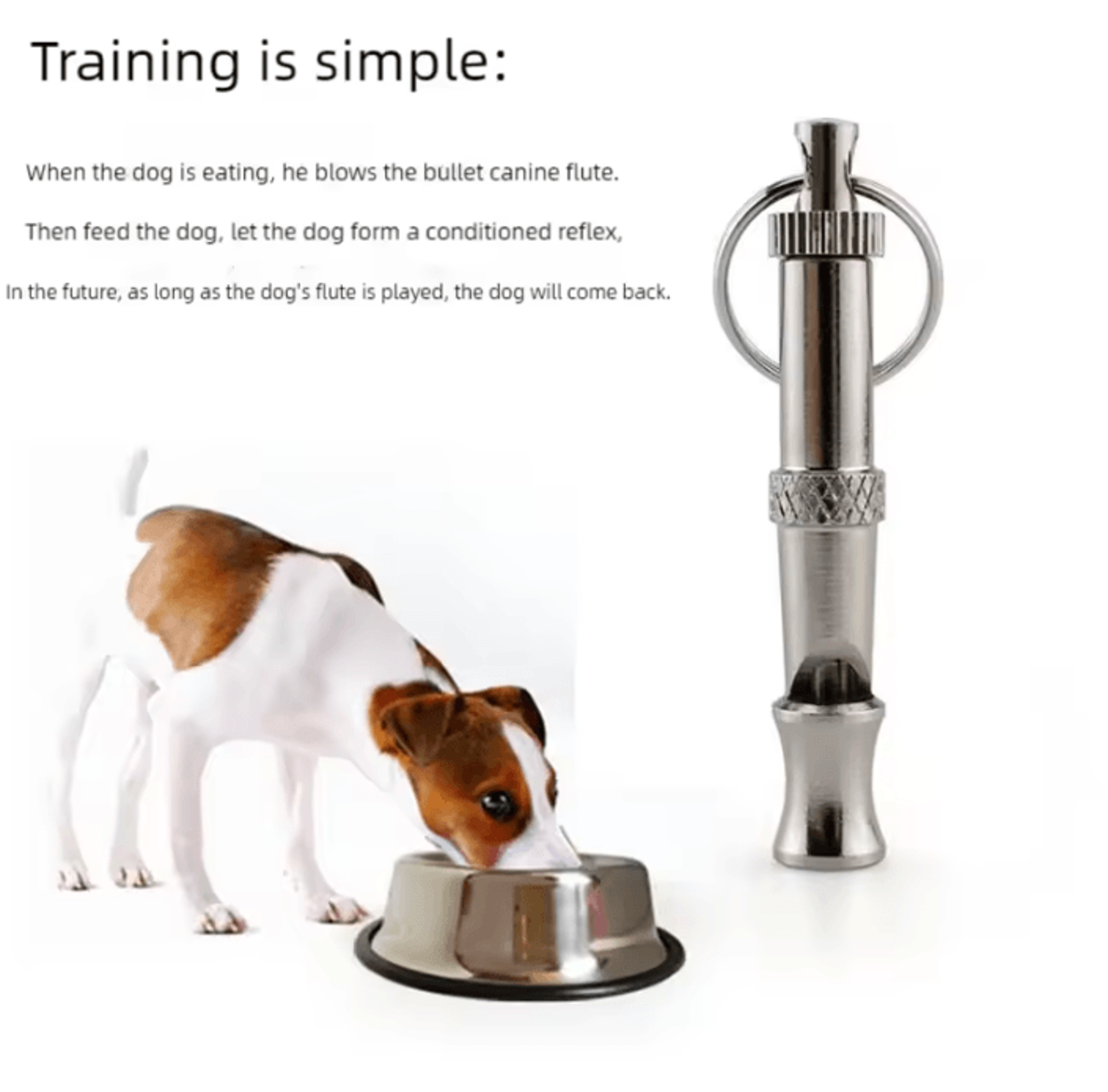 Adjustable Ultrasonic Dog Training Whistle With Lanyard 2