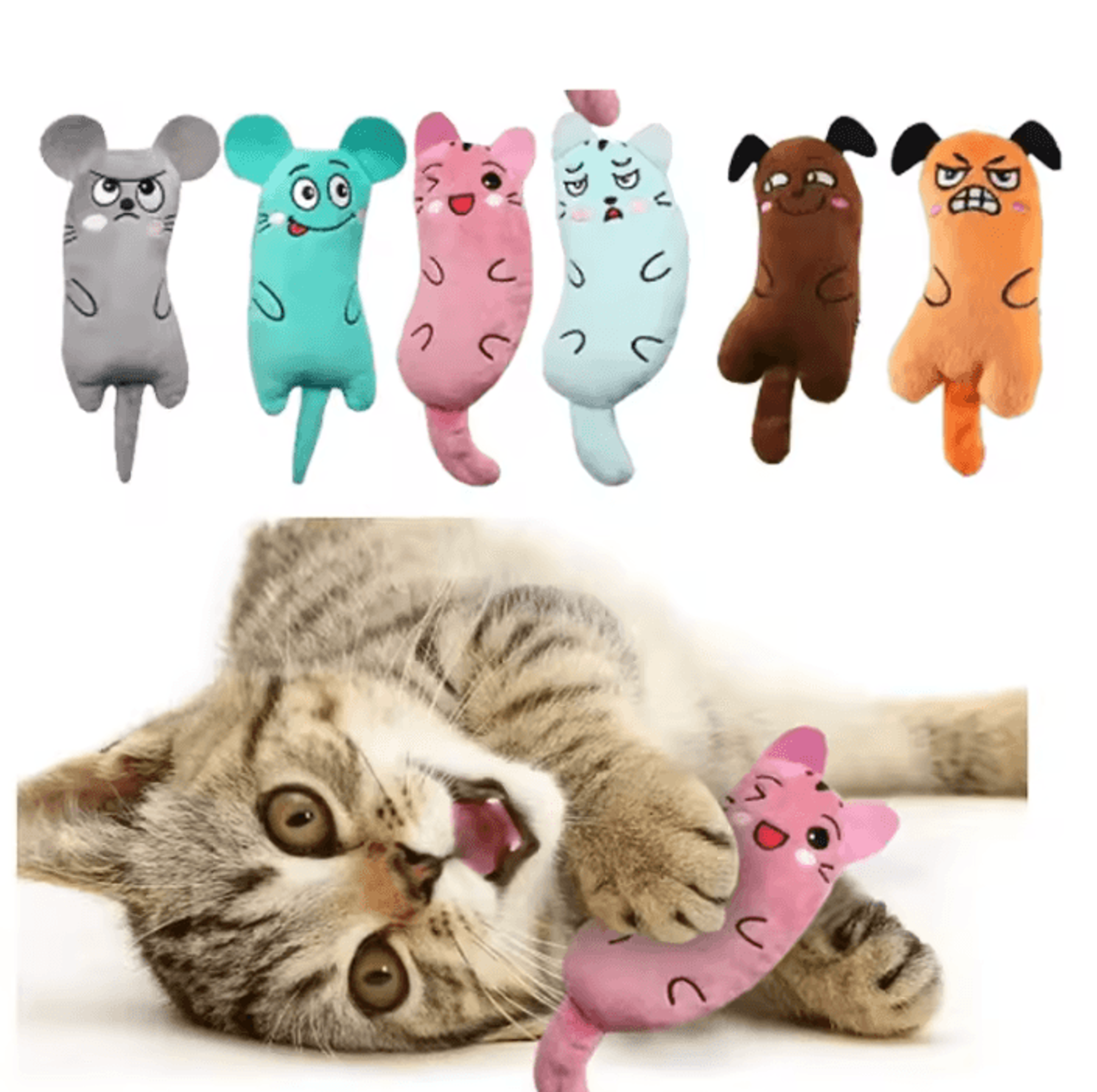 Plush Catnip Chew Toy For Interactive Kitten Play 0