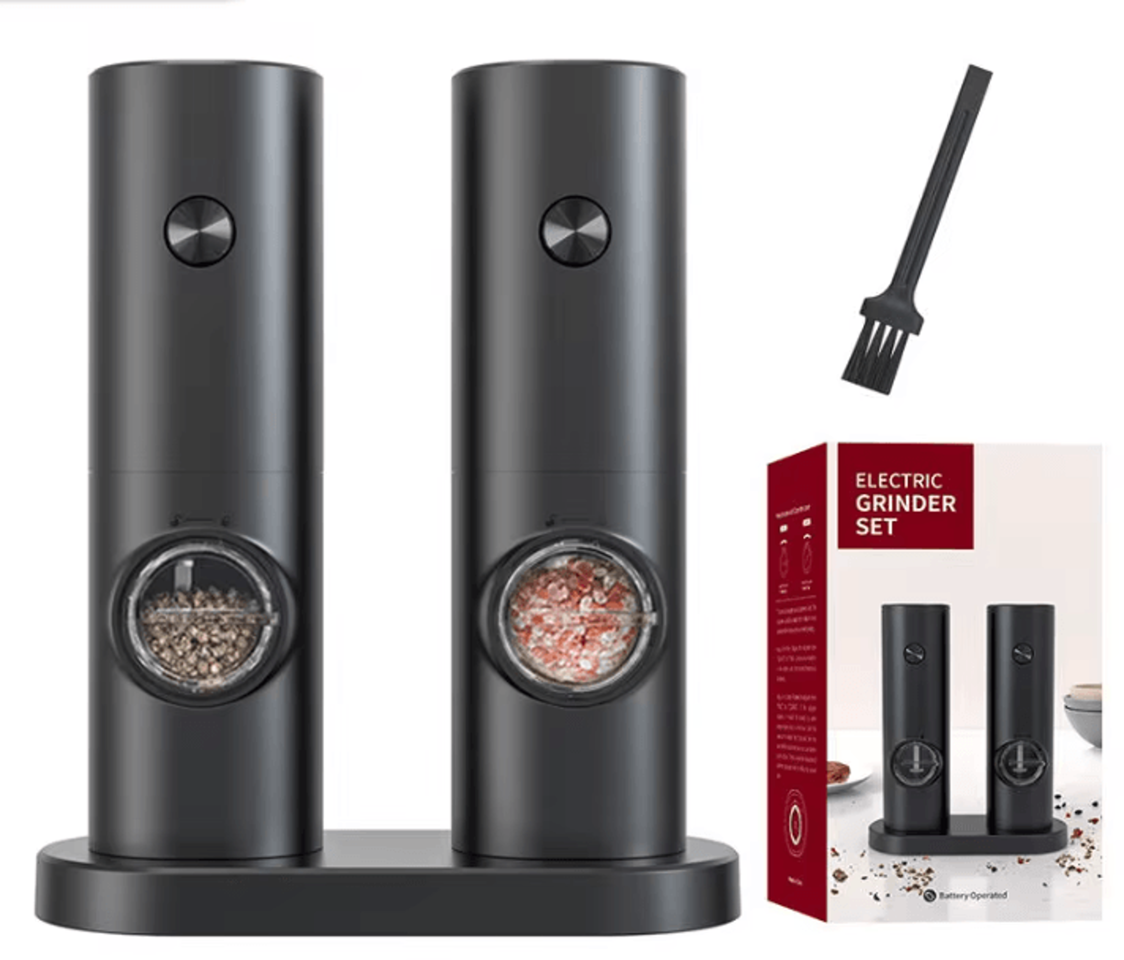 SeasonSpark Automatic Salt And Pepper Mill Set With Adjustable Grind 7