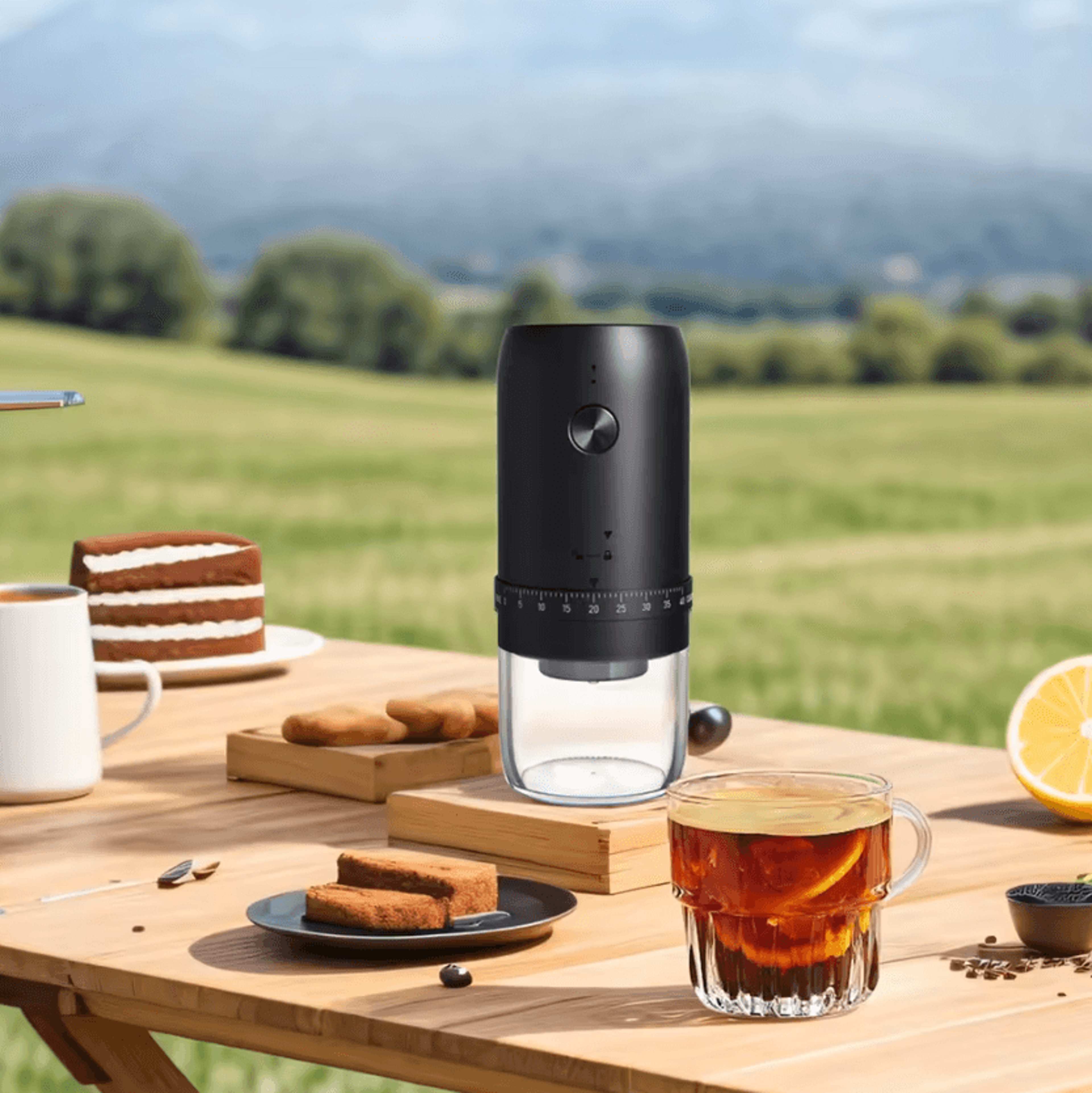 BrewDial 40Level Rechargeable Coffee Bean Grinder 1