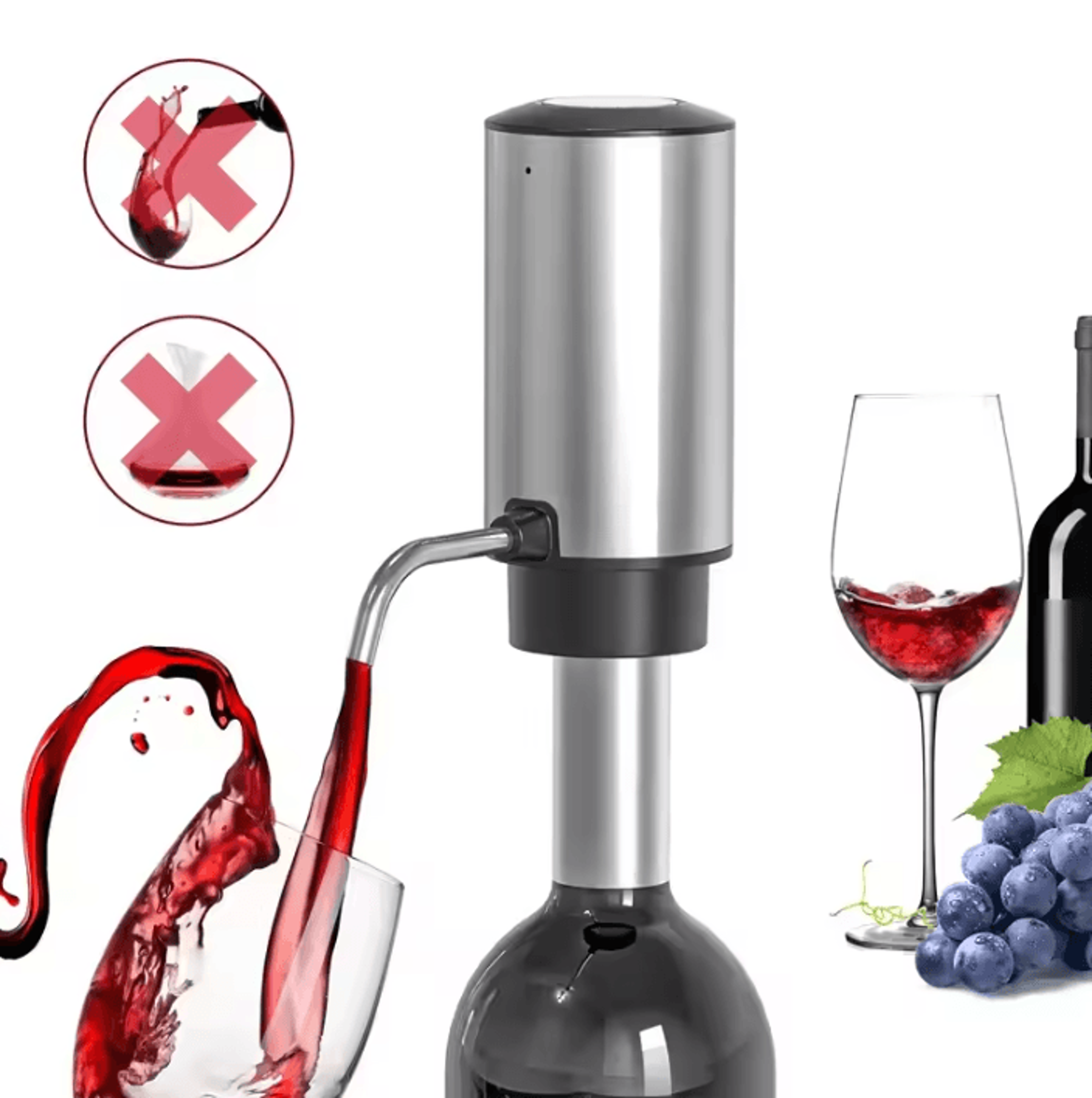 One Touch Electric Wine Aerator And Automatic Dispenser 1