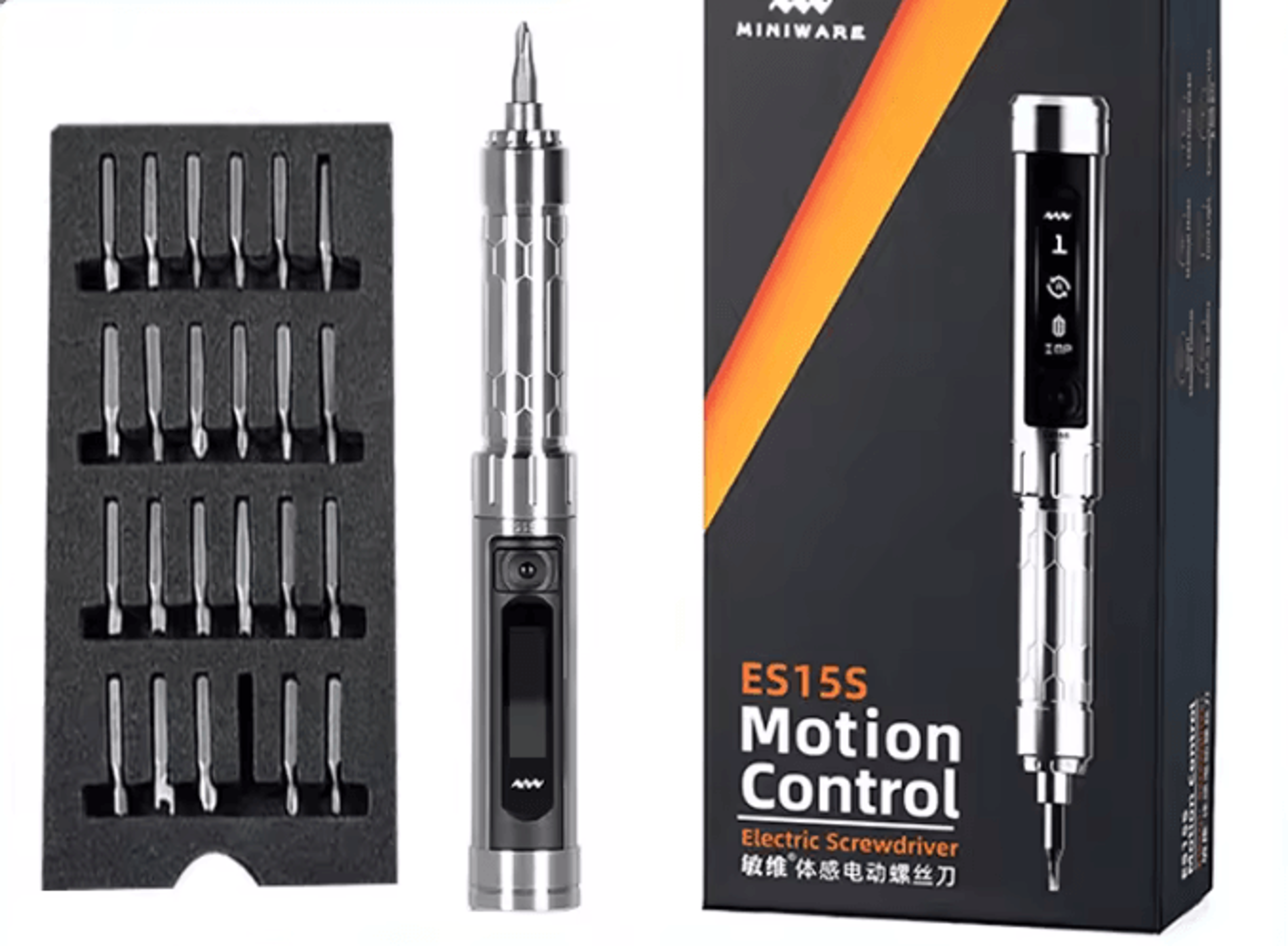 MINIWARE ES15S Smart Motion Control Precision Electric Screwdriver Kits 0