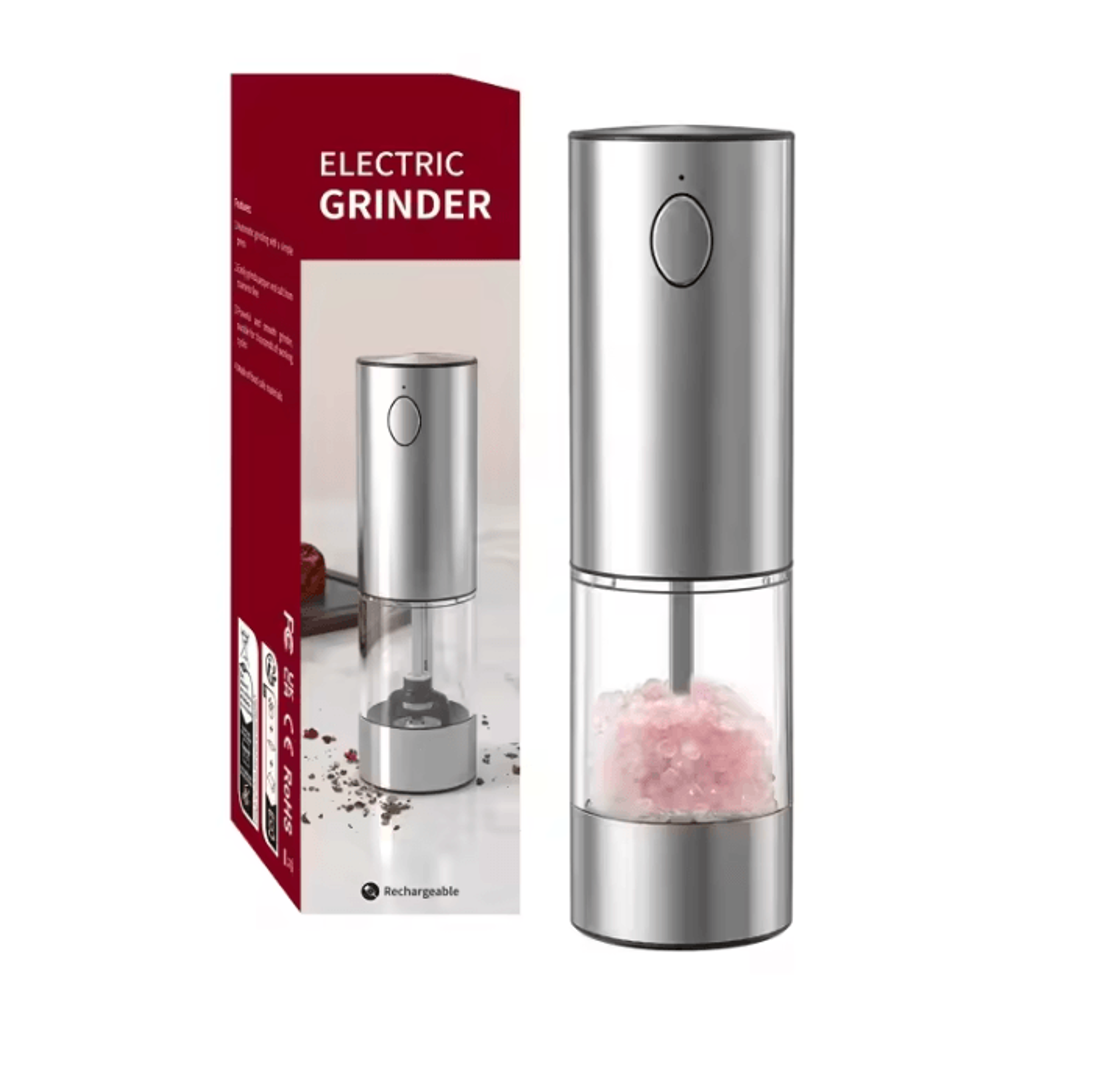 GrindMate USB Rechargeable Automatic Salt And Pepper Mill 7