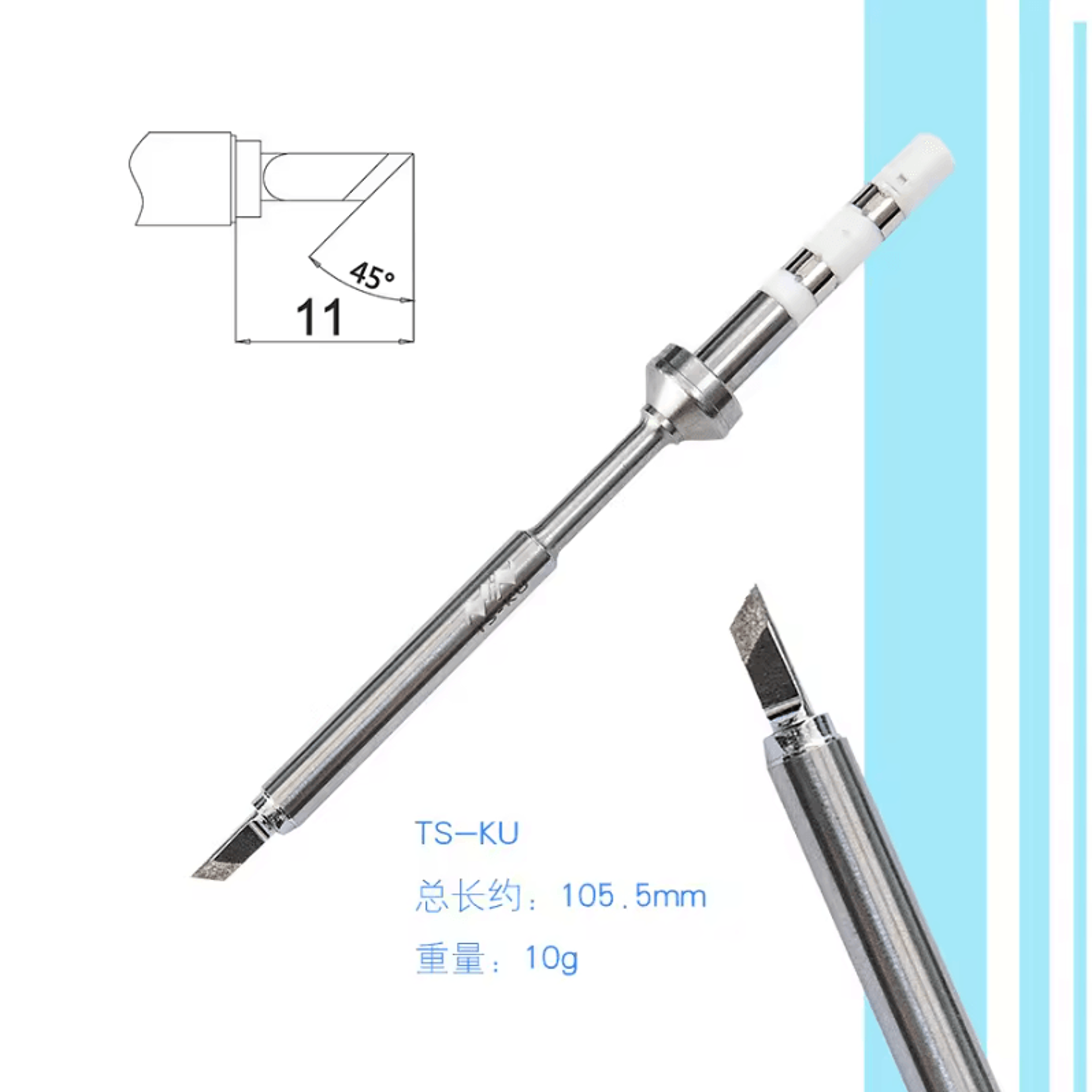 Precision Replacement Soldering Iron Tips For TS101 TS100 And T85 4