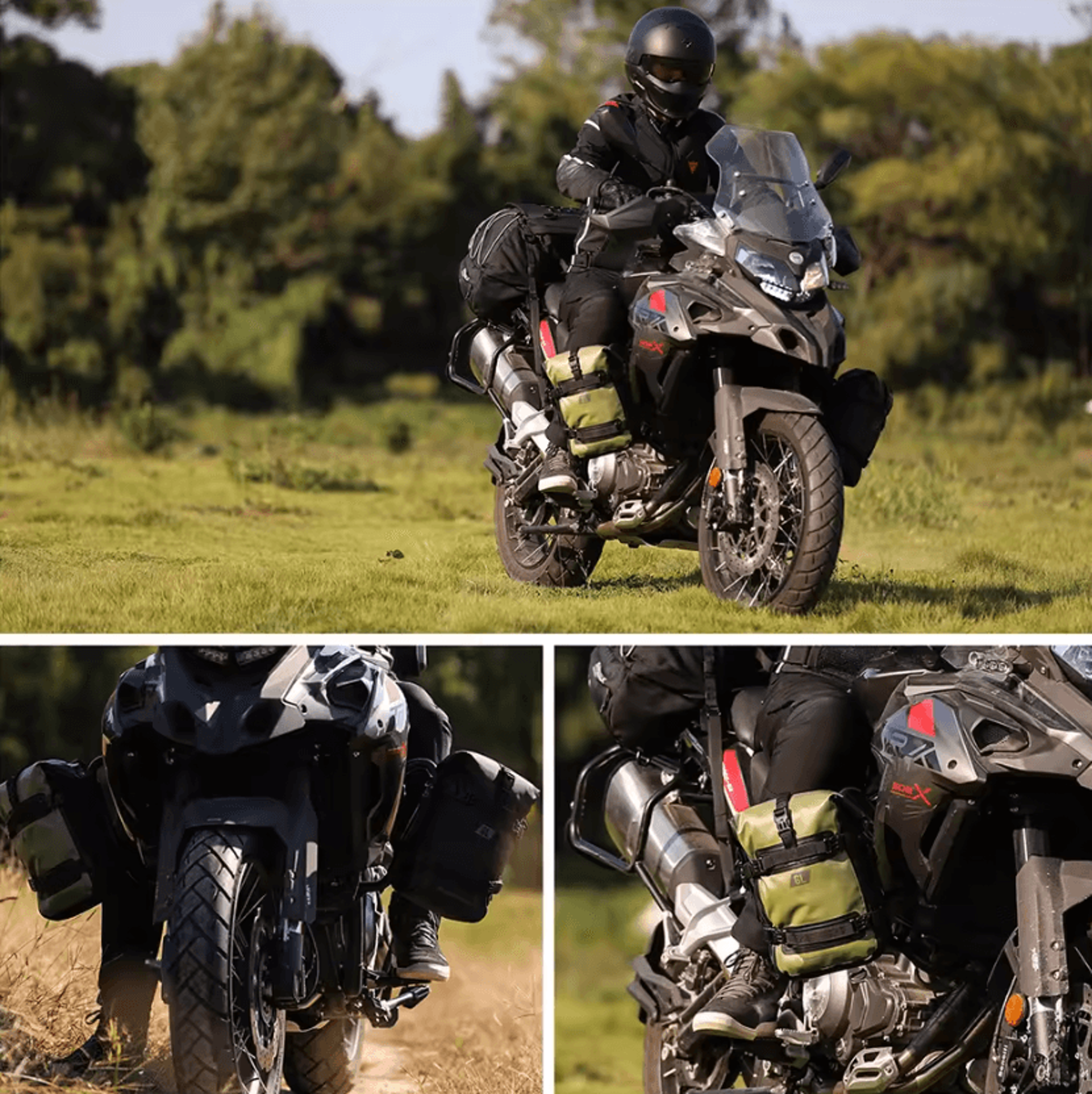 Rhinowalk 6L Adventure Motorcycle Crash Bar Storage Bag 3