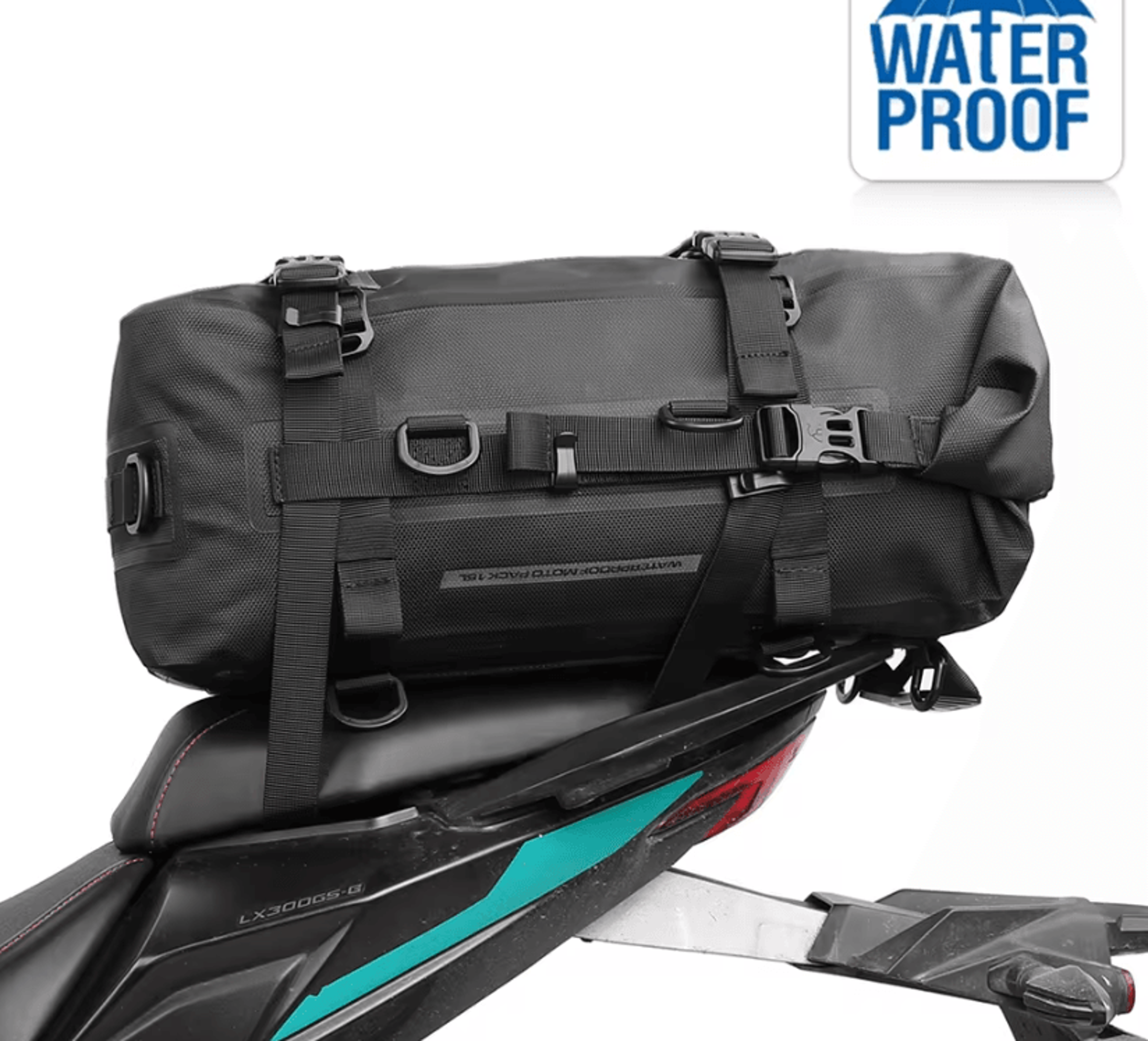 Rhinowalk 8L 15L 30L Waterproof Motorcycle Rear Seat Tail Bag 0