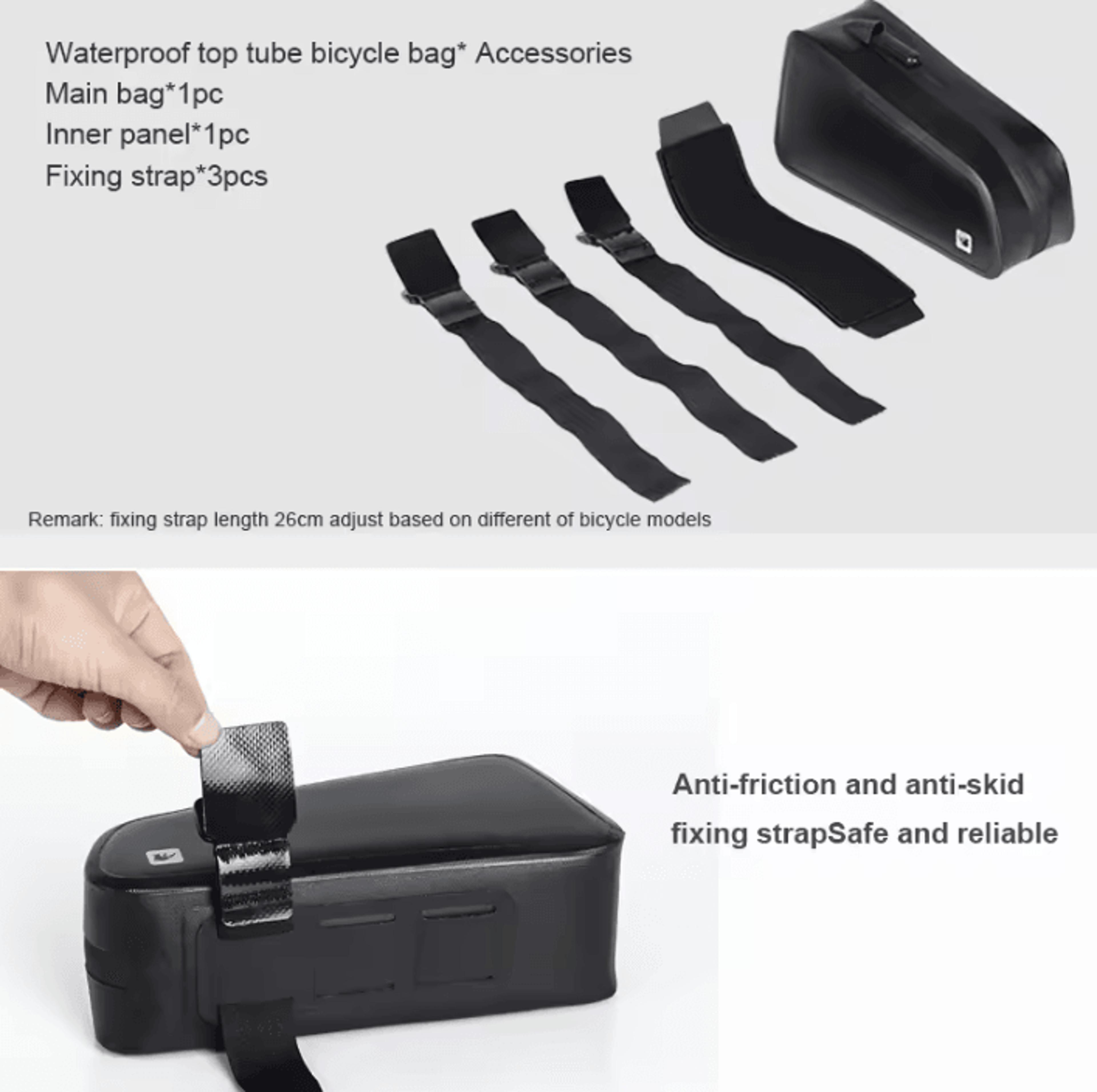Rhinowalk RK18330 Waterproof Top Tube Bike Frame Bag 4