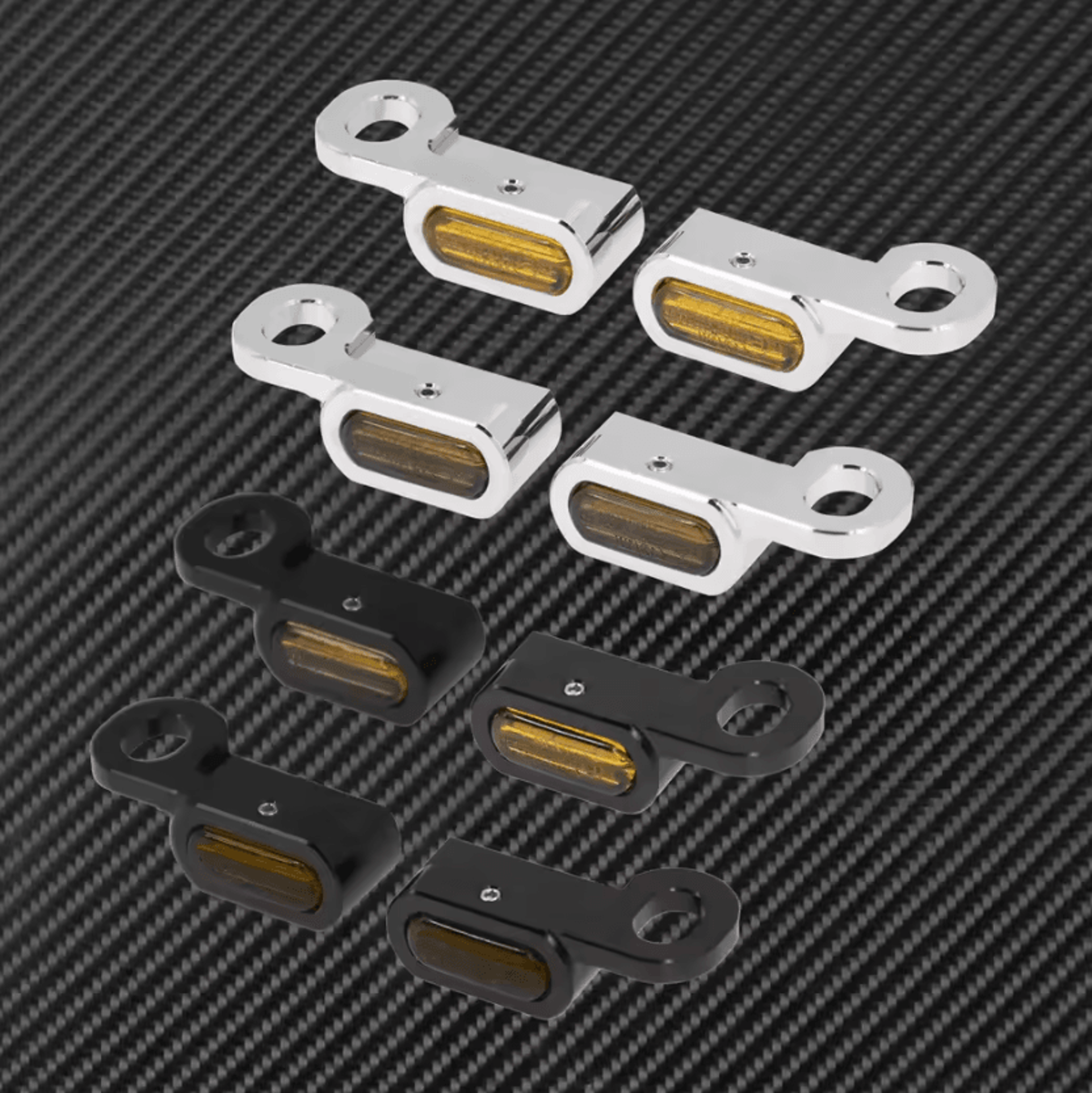 Low Profile E Mark Mini LED Turn Signals For Harley Sportster XL 883 1200 1
