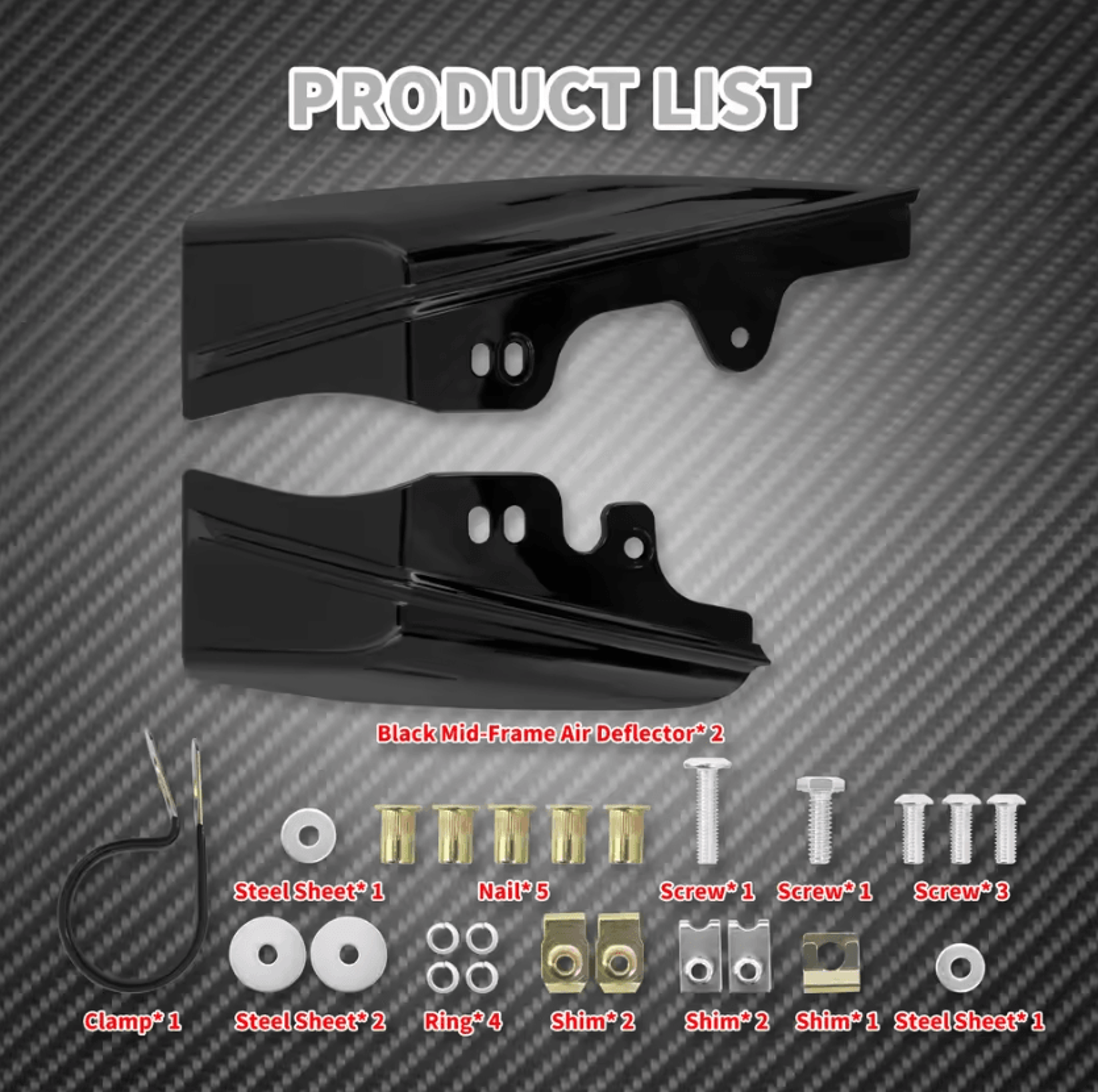 Rider Comfort Mid Frame Heat Deflectors For Harley Touring 6