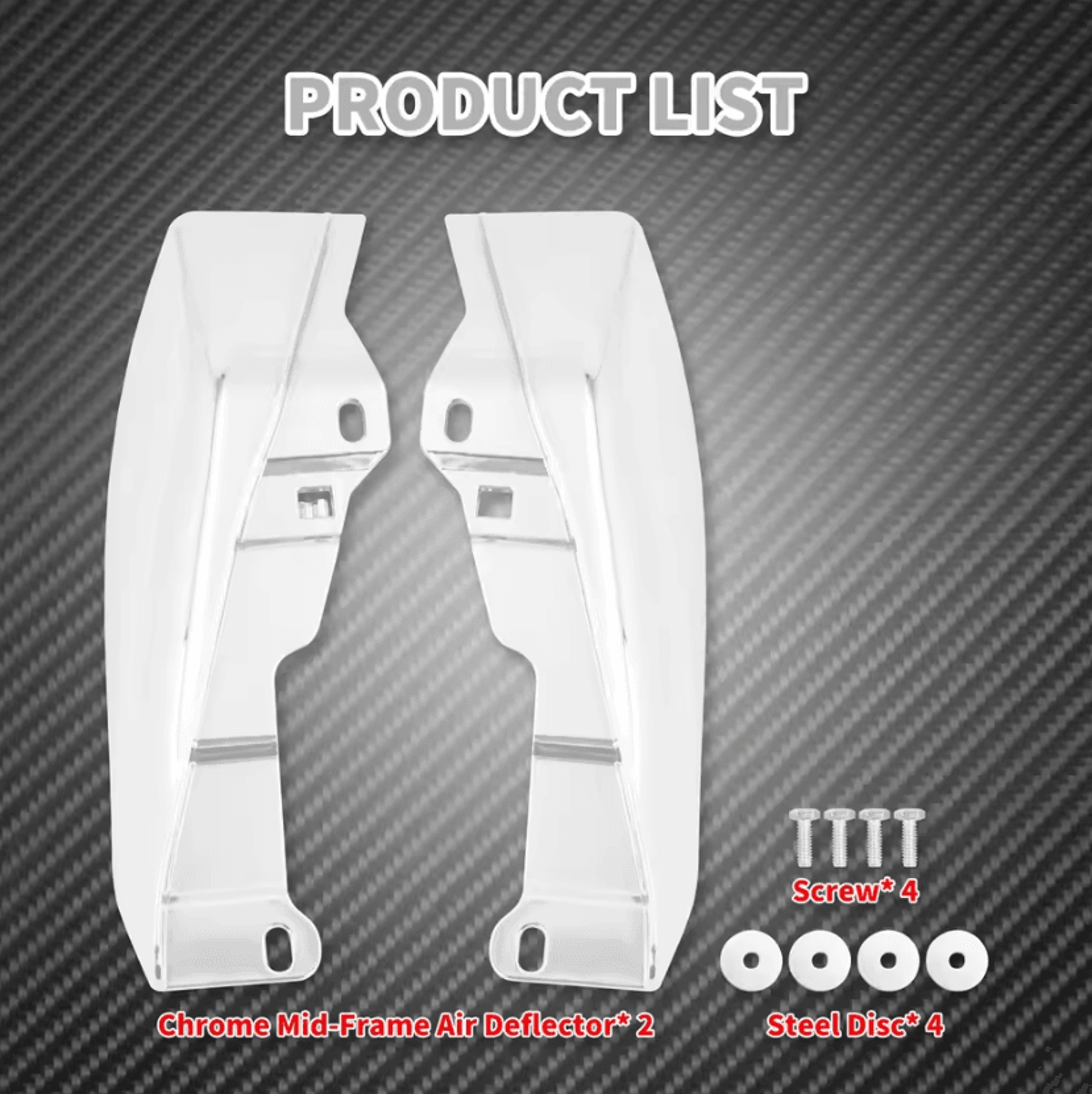 Rider Comfort Mid Frame Heat Deflectors For Harley Touring 9