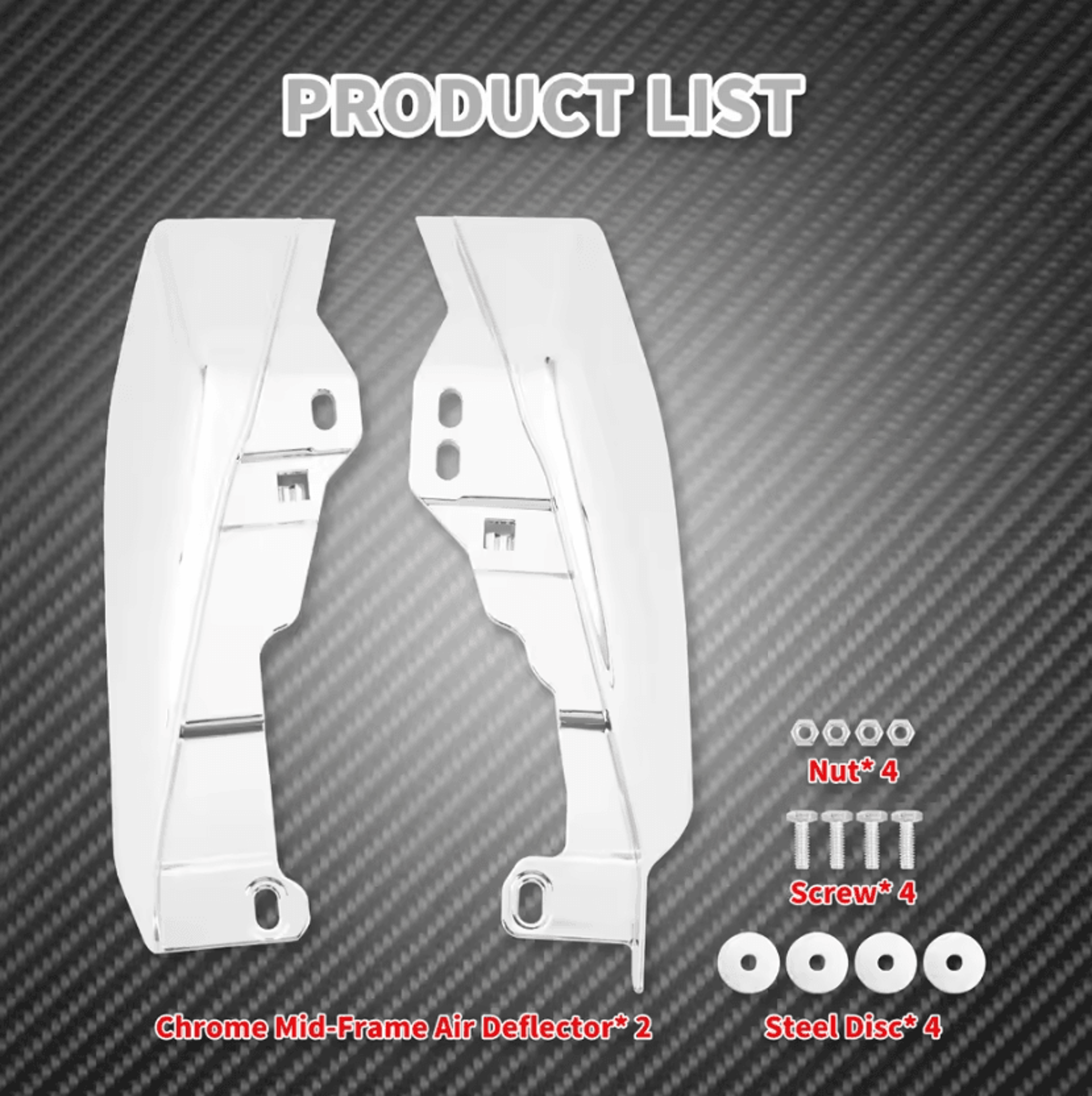 Rider Comfort Mid Frame Heat Deflectors For Harley Touring 11