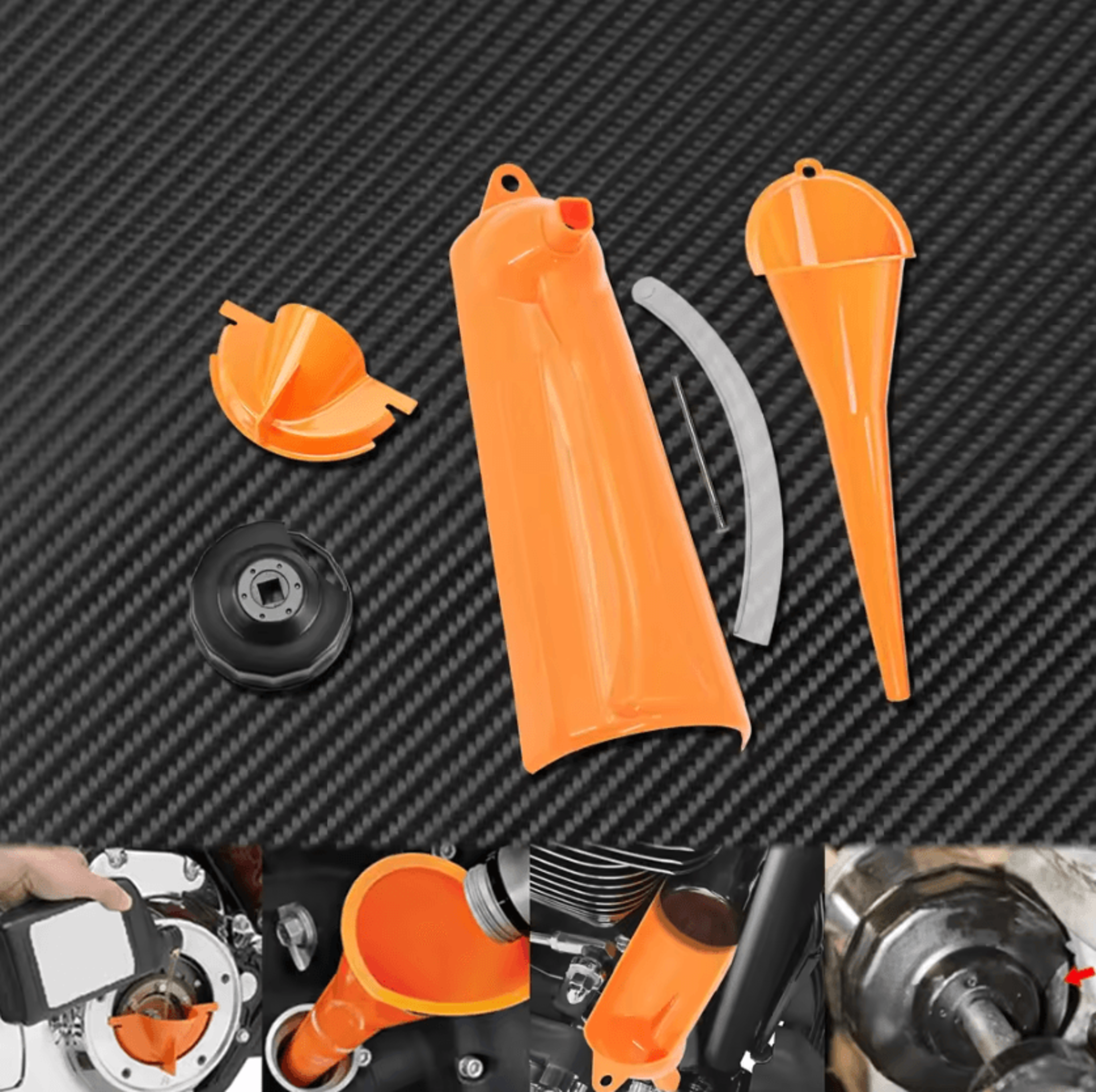 Drip Free Oil Change Tool Kit For Harley Sportster Touring Dyna 7