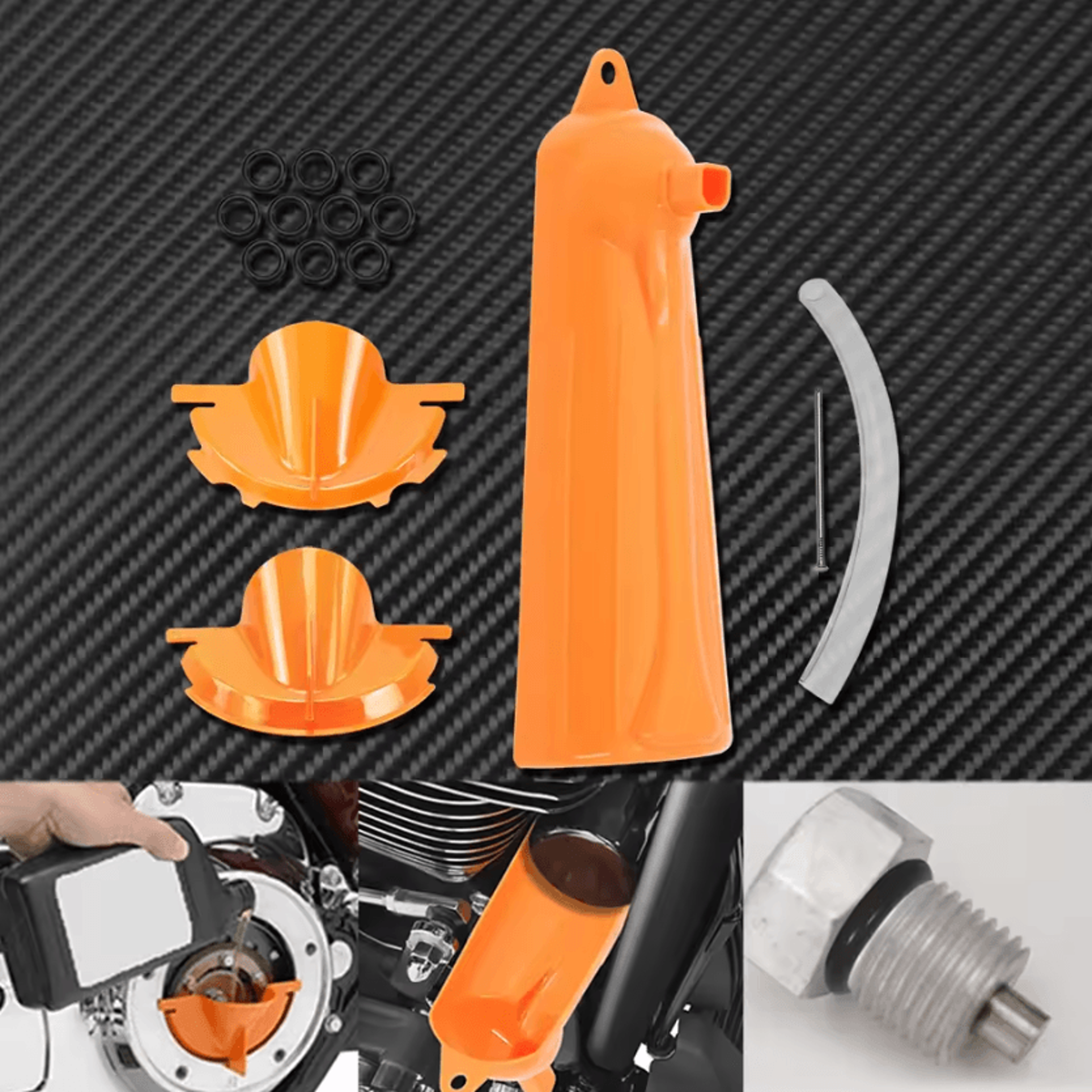 Drip Free Oil Change Tool Kit For Harley Sportster Touring Dyna 6