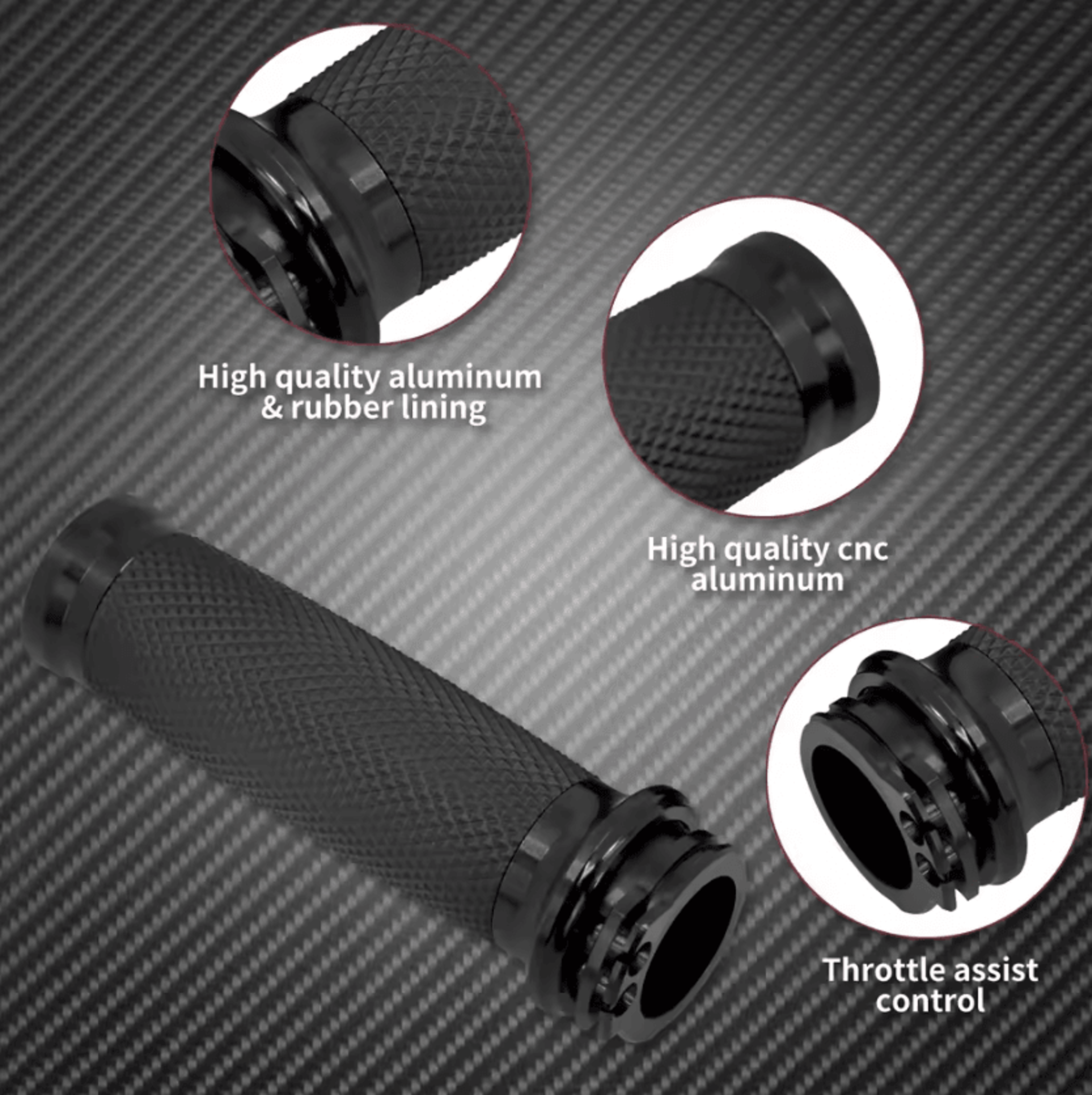 MACTIONS Comfort Grip 1 Inch Hand Grips For Harley Sportster Dyna Softail 2