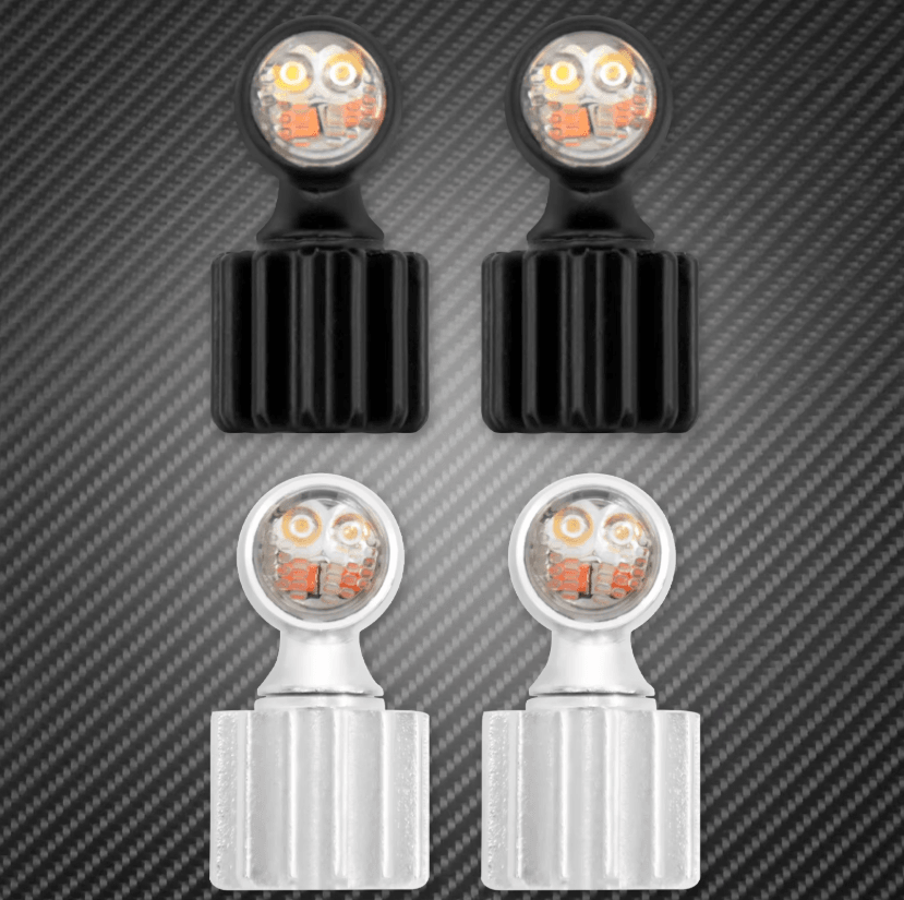 Ultra Compact 3 In 1 LED Turn Signals For Harley And Custom Motorcycles 1