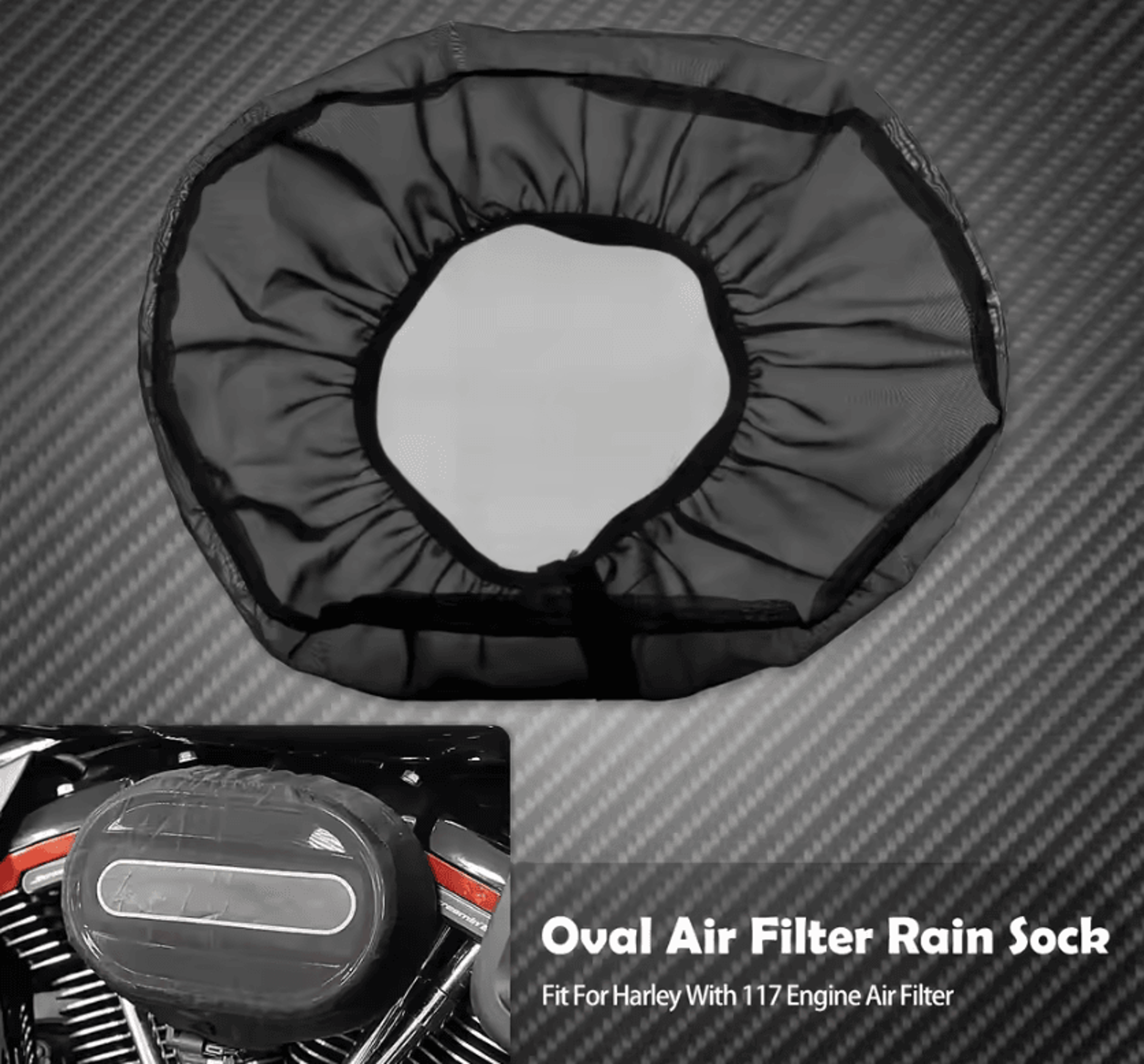 117 Air Cleaner Rain Sock For Harley Touring Softail Dyna Sportster 0