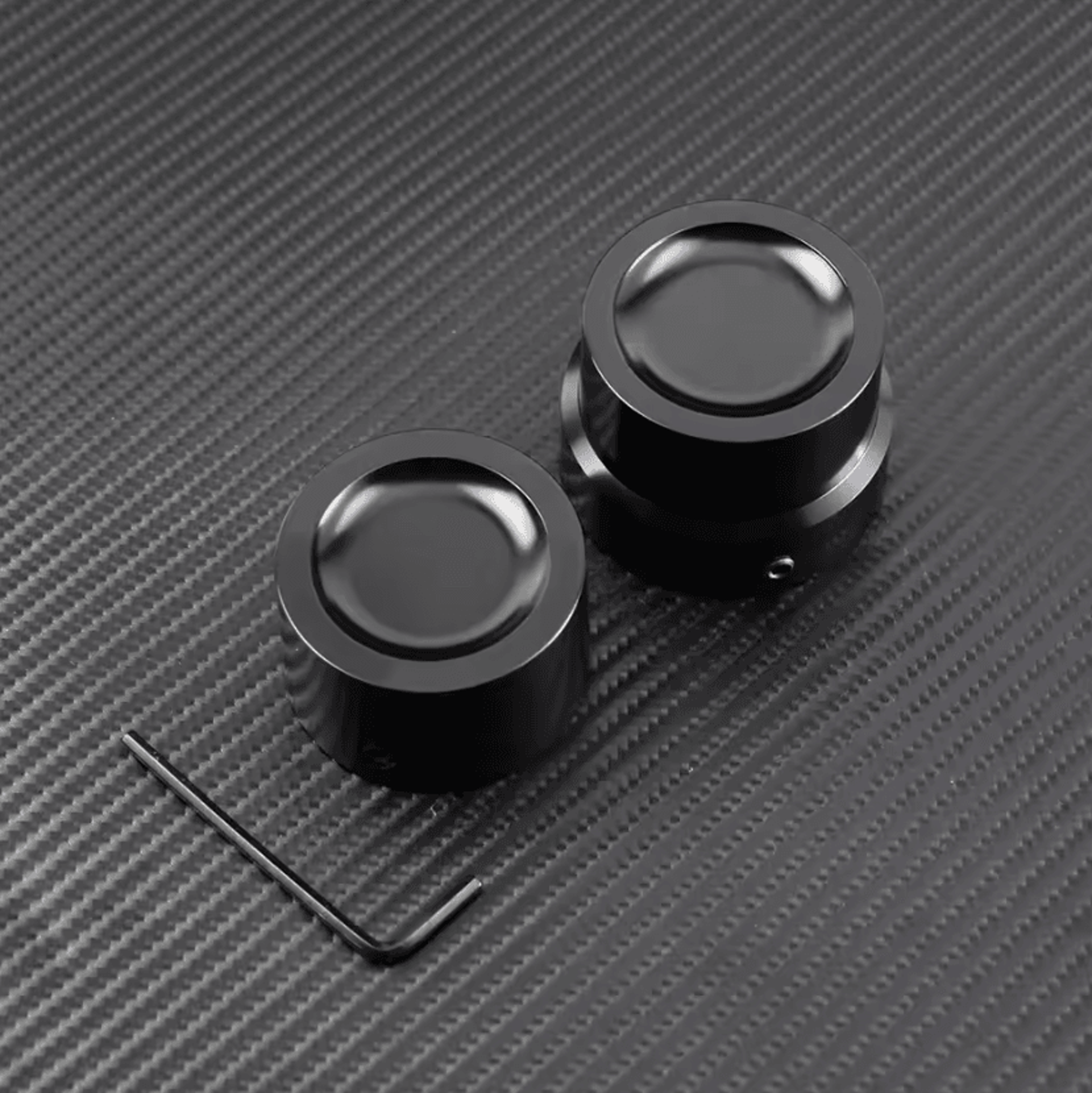 Custom Axle Nut Cover Caps For Harley Sportster Dyna Touring VRod 1