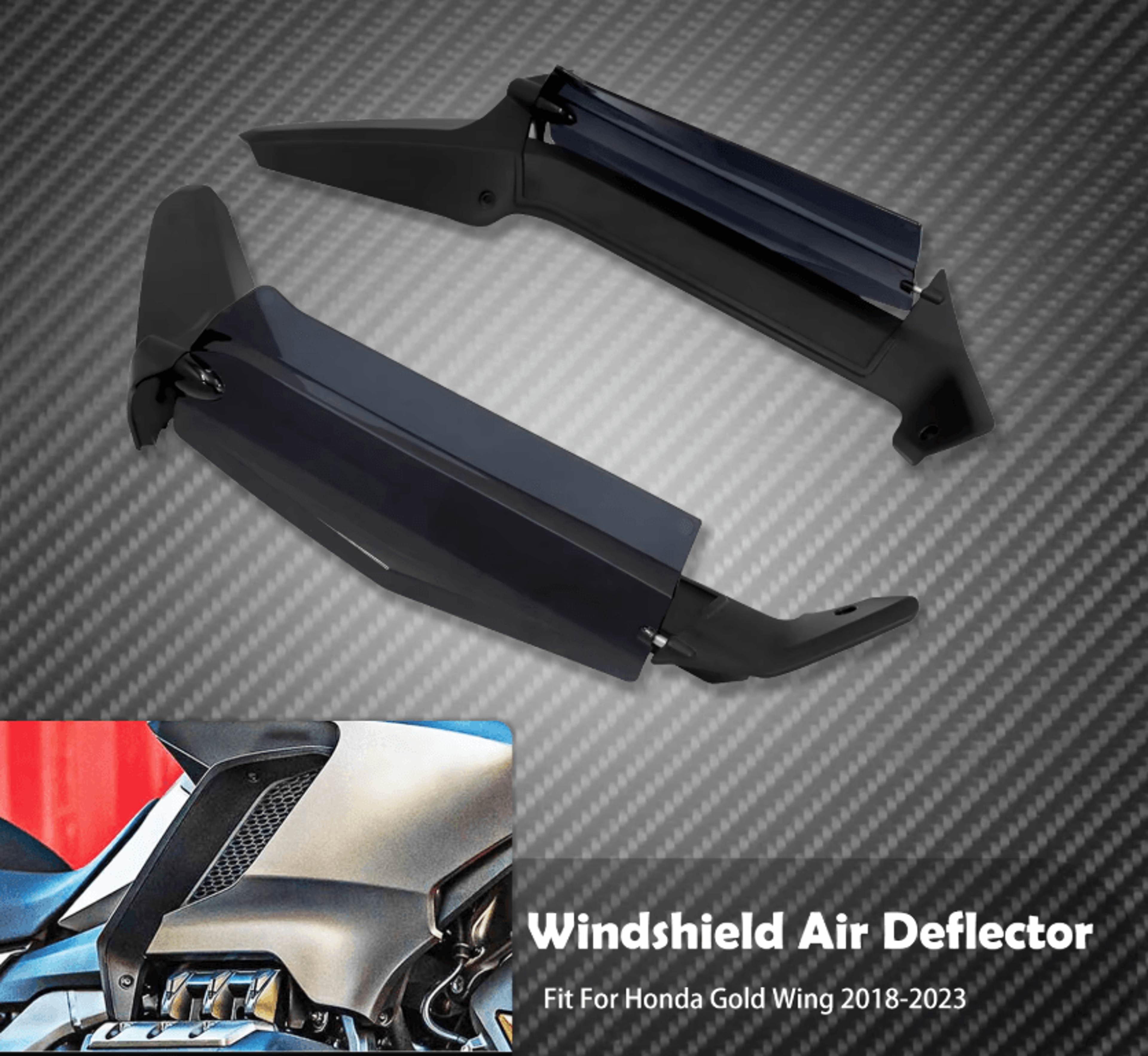 Adjustable Side Wing Air Deflectors For Honda Gold Wing GL1800 20182023 0