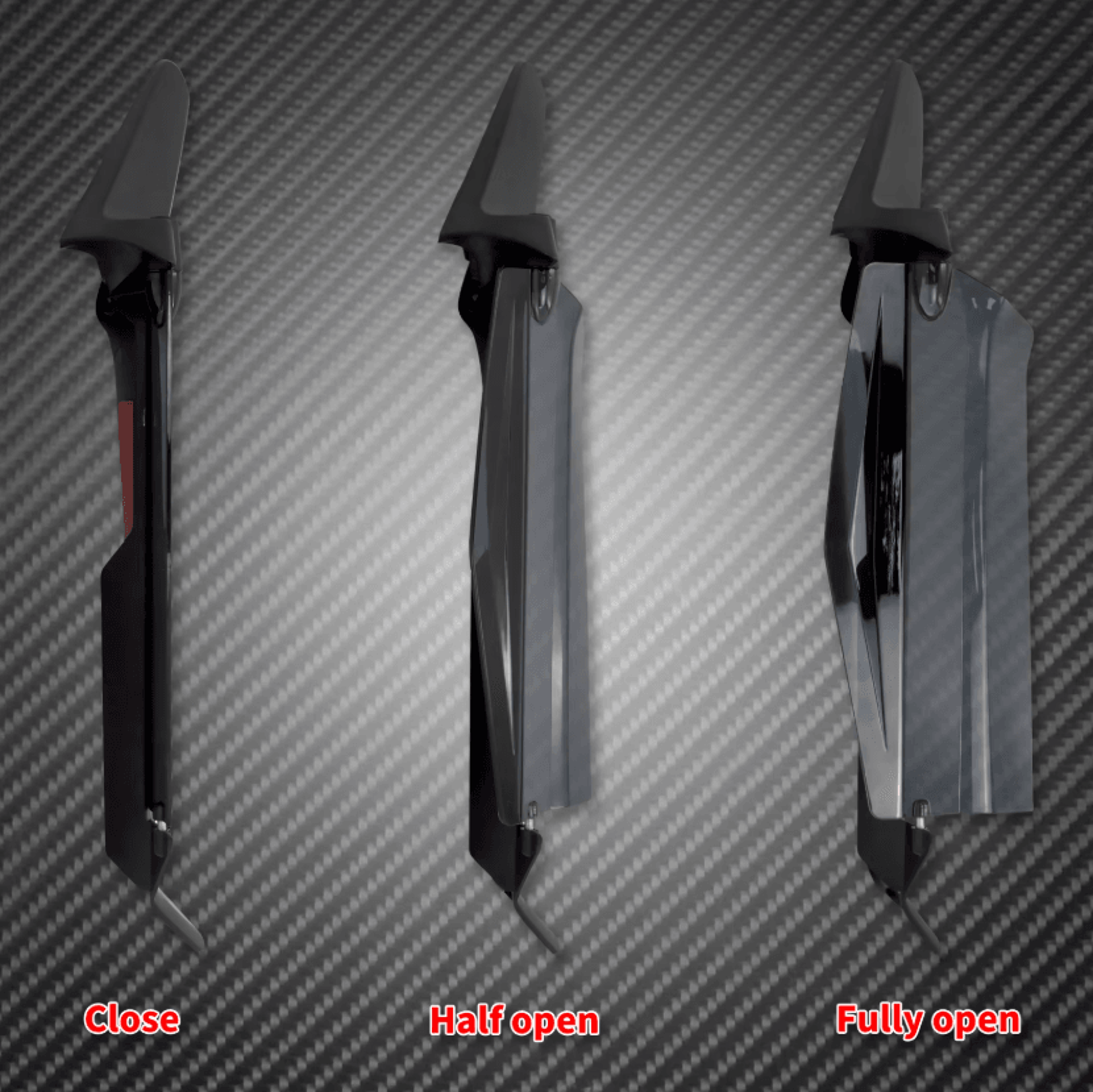 Adjustable Side Wing Air Deflectors For Honda Gold Wing GL1800 20182023 4