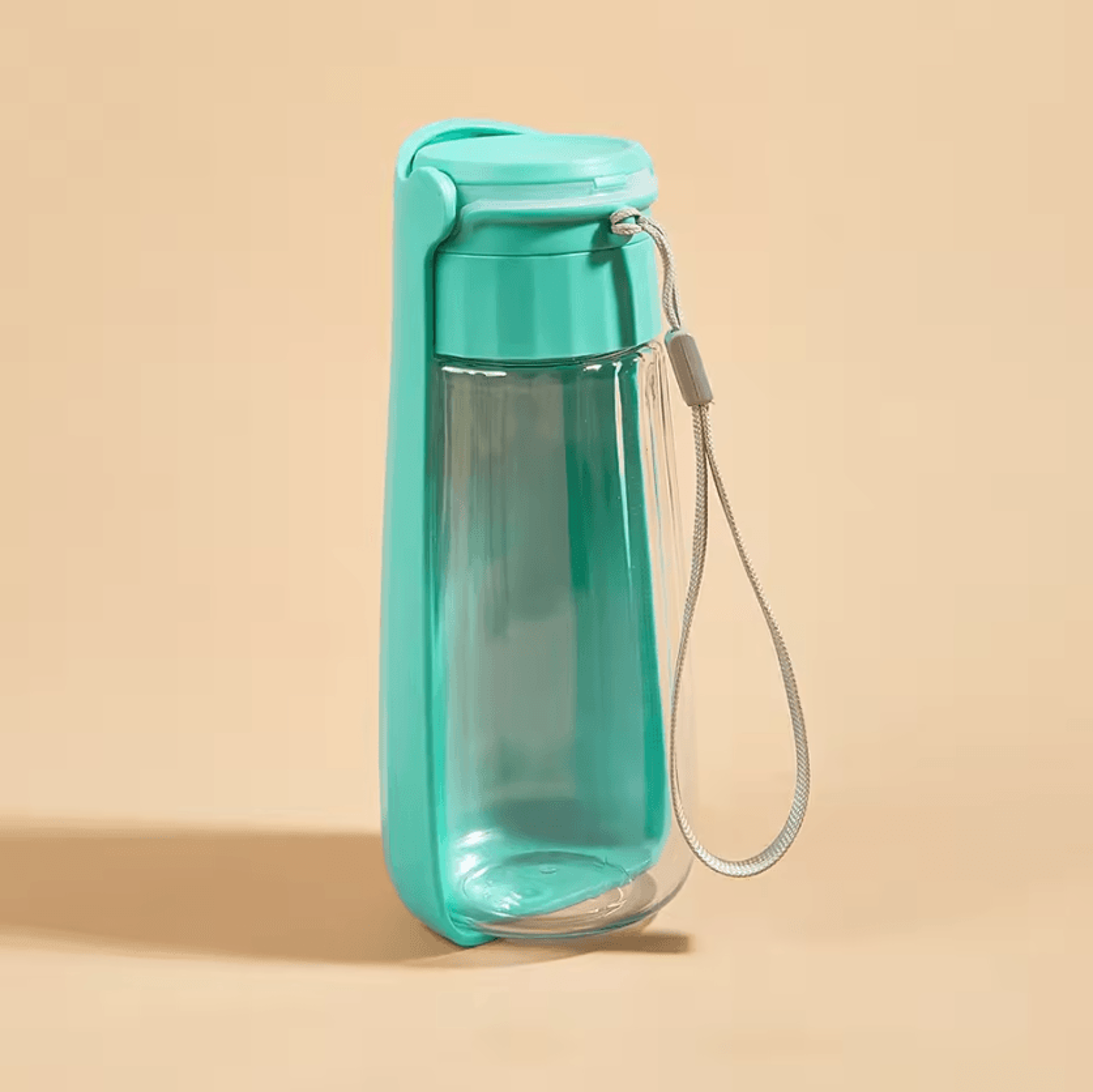 Leak Proof 550ml Portable Dog Water Bottle With Foldable Bowl 4