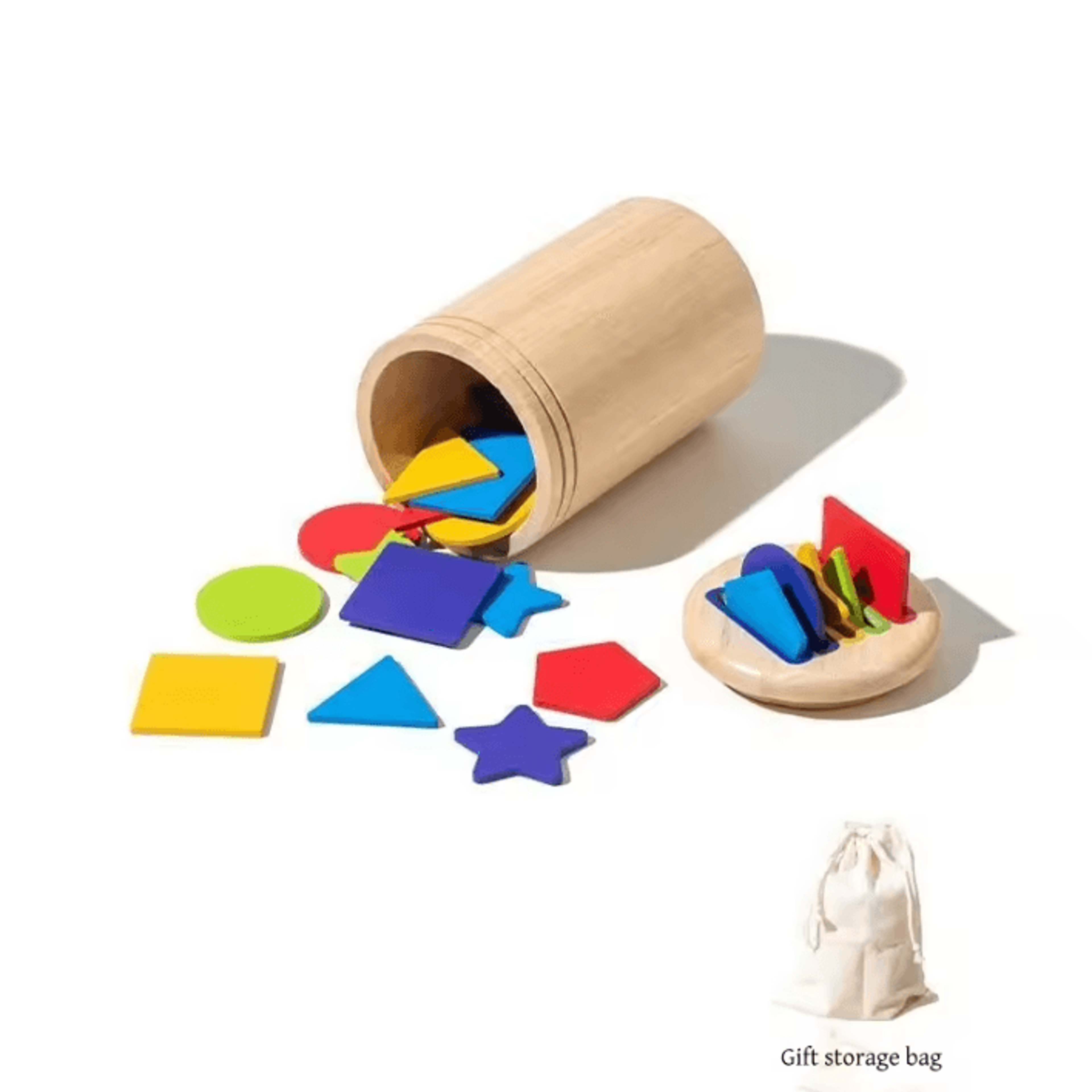 Montessori Wooden Color And Shape Sorting Box For Toddlers 7