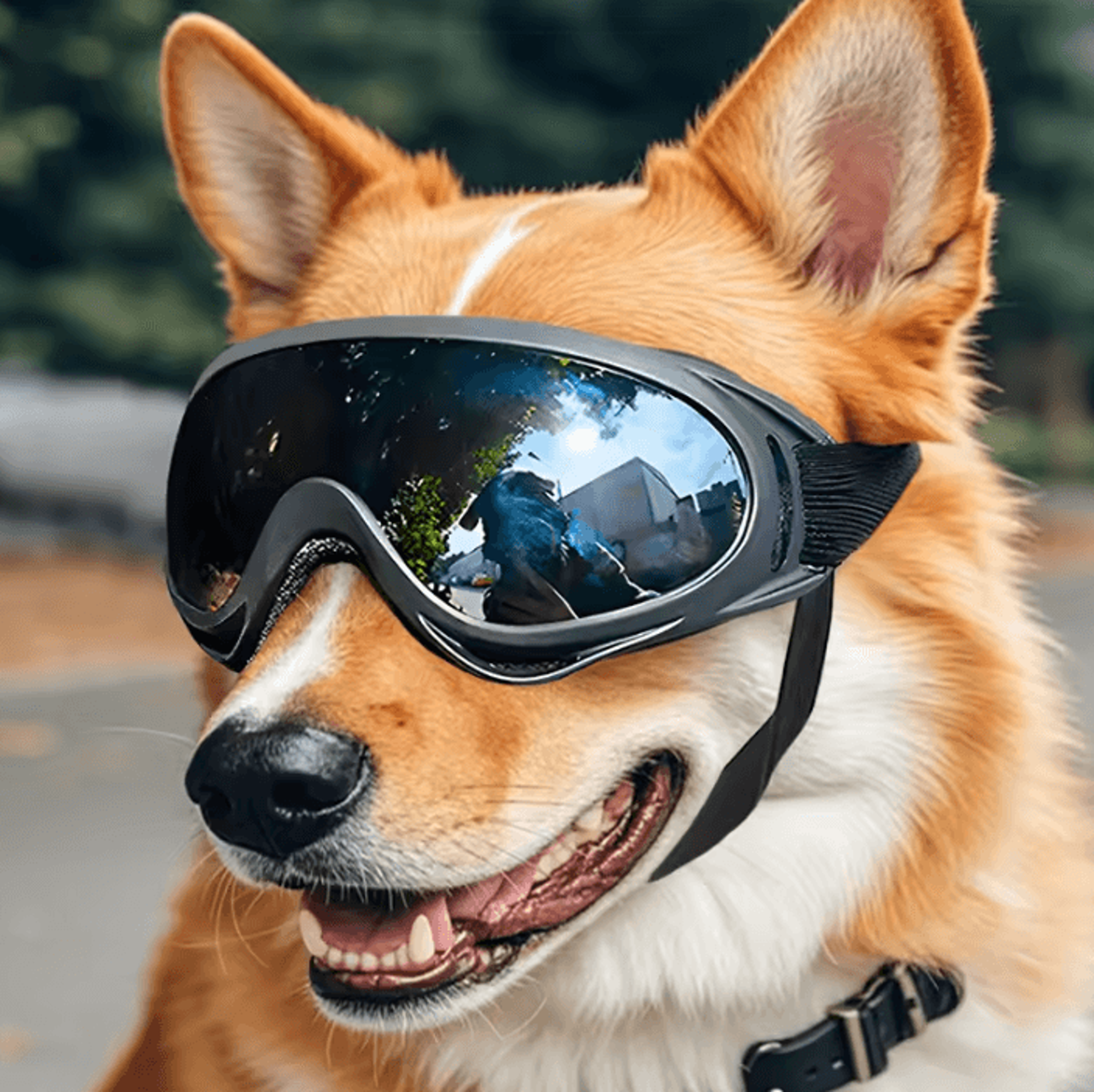 AdventureShield Windproof UV Dog Goggles For Large Dogs 0