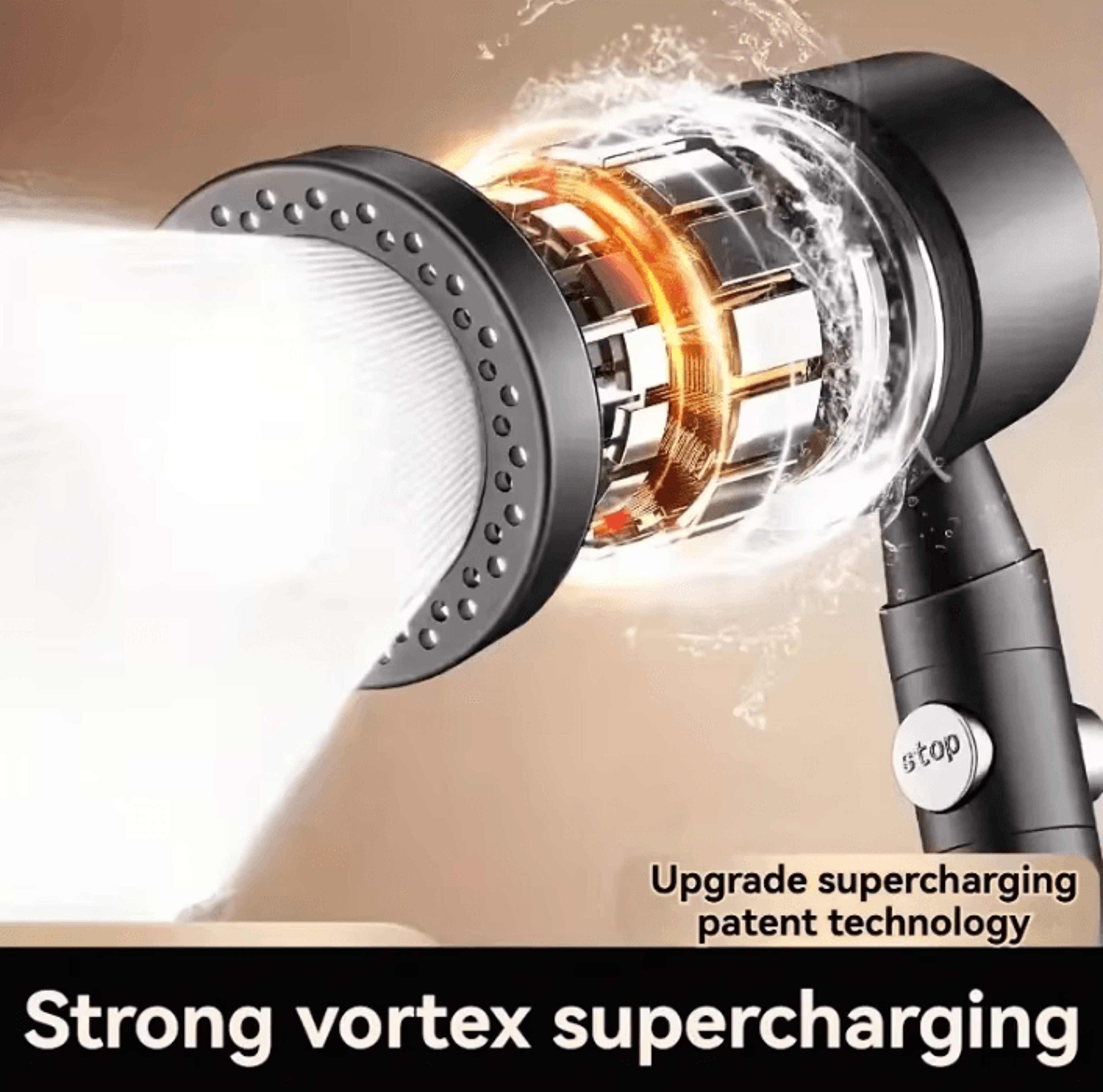 AquaFlow 5Mode High Pressure Filter Handheld Shower Head 0