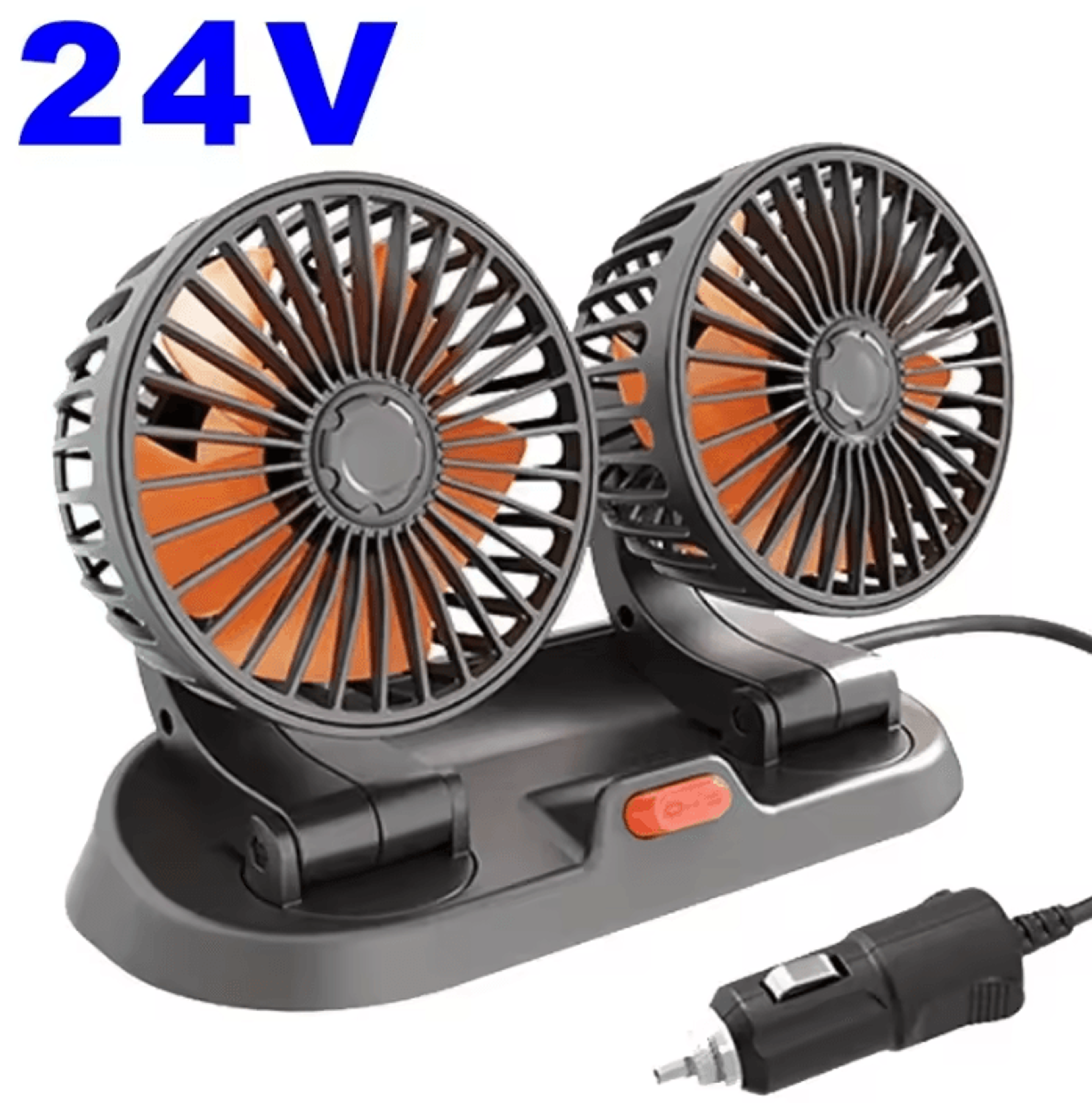 TriBreeze 360 Adjustable 3Head Car Cooling Fan 8
