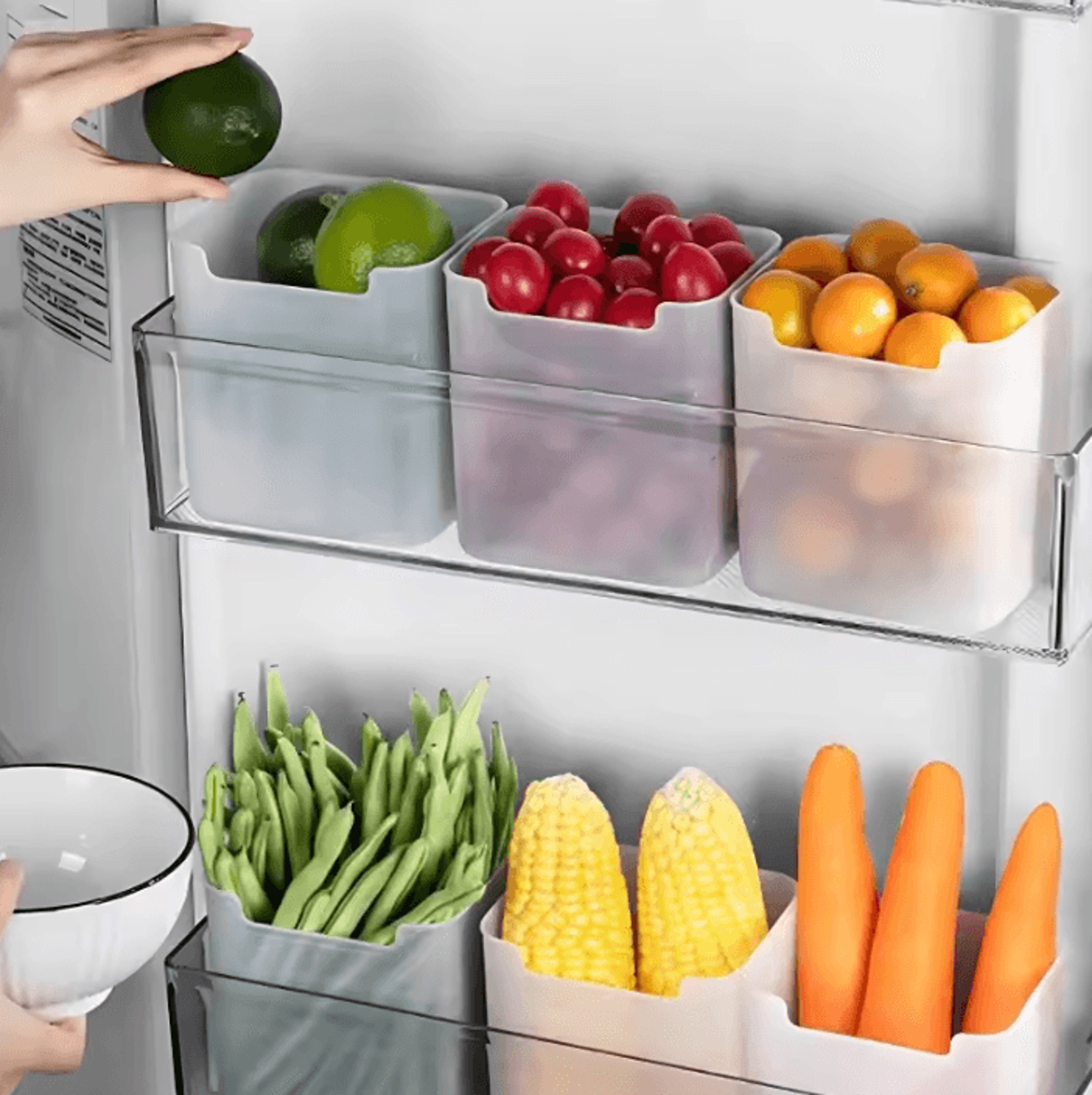 FreshKeep Refrigerator Food Storage Organizer Boxes 1
