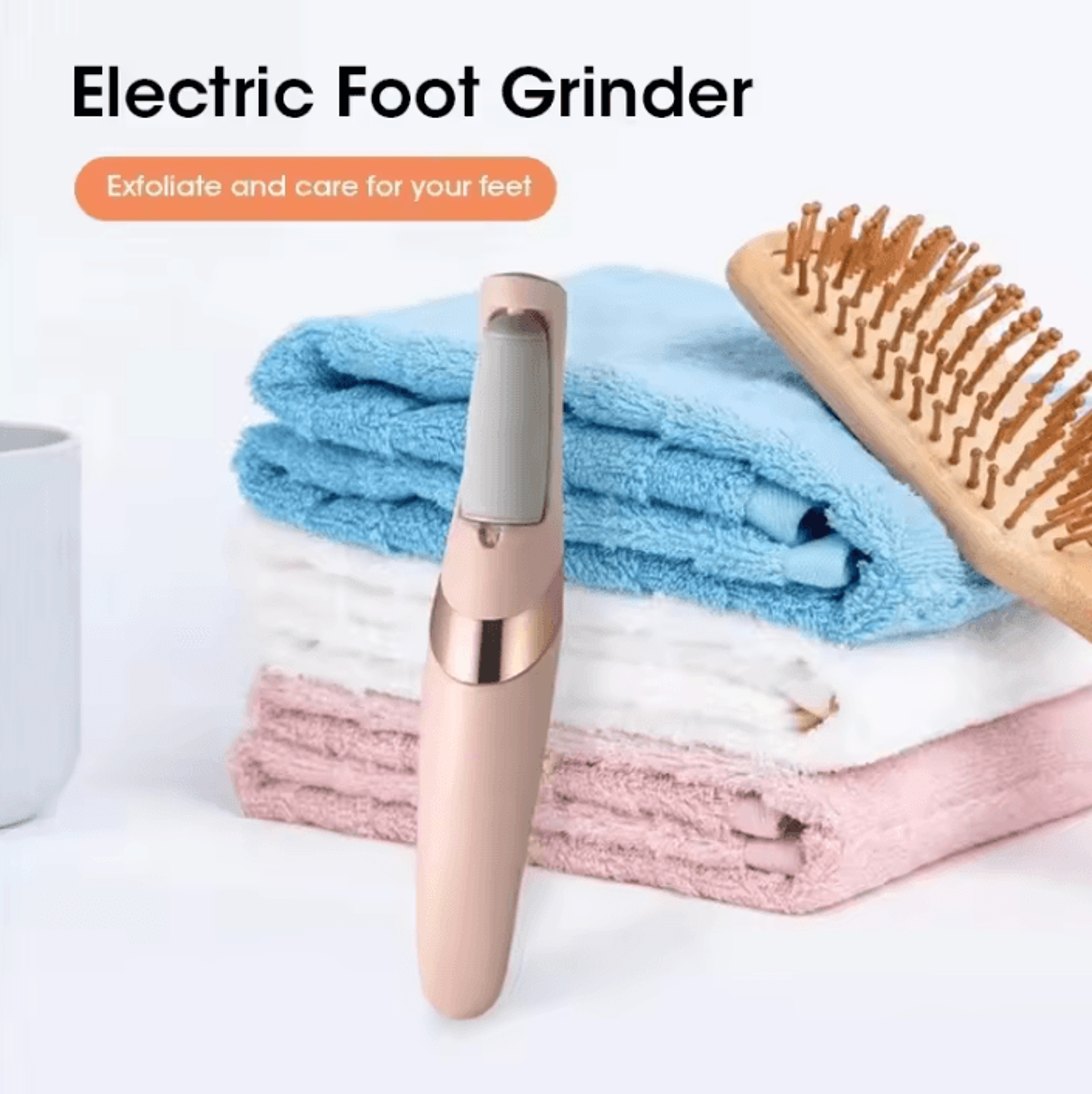 SoleSmooth Rechargeable Electric Foot Grinder With Dual Roller Heads 1